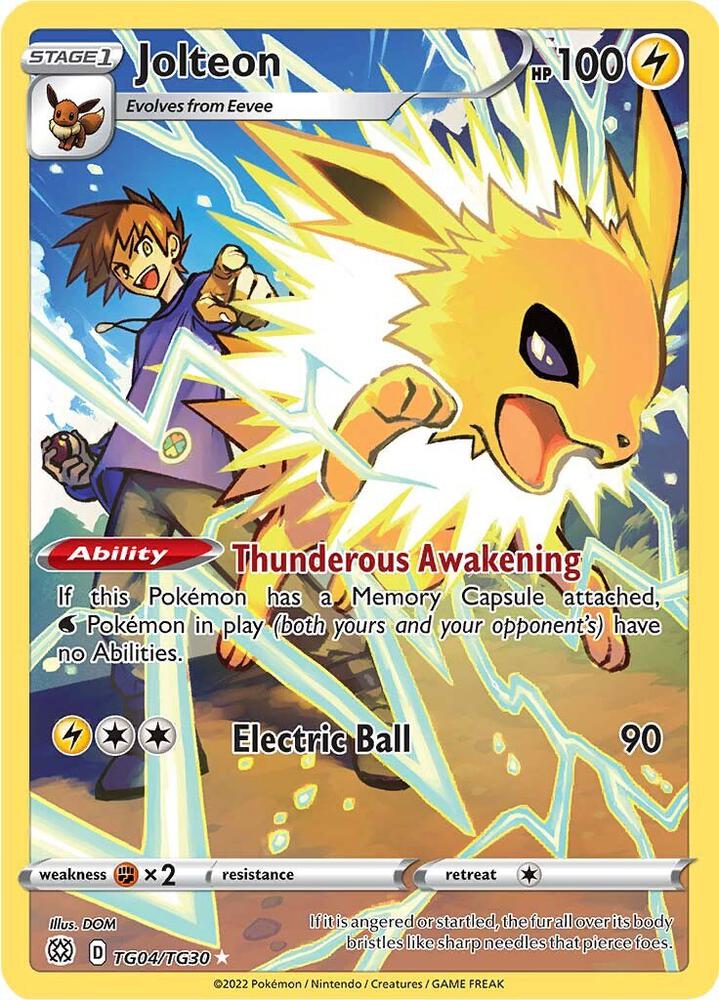 tg pokemon cards Jolteon