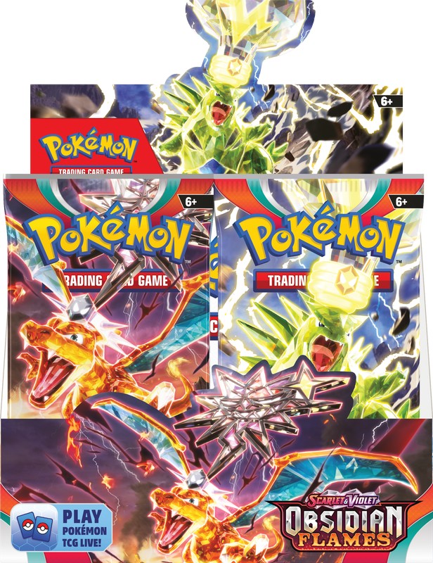 Pokemon TCG Scarlet and Violet 3 Obsidian Flames Booster IN STOCK Brand New