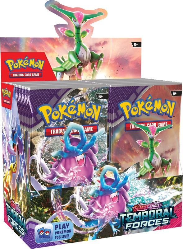 Pokemon Scarlet and Violet 5 Temporal Forces Booster Box IN STOCK