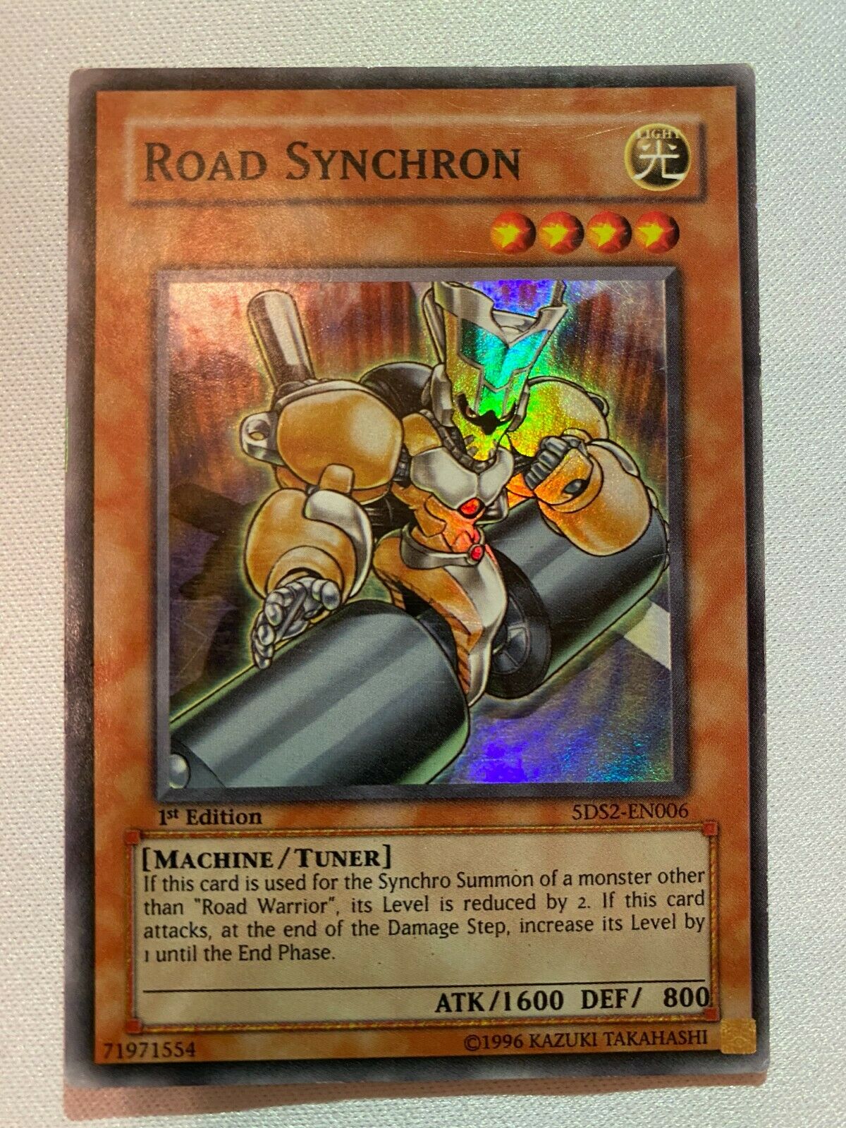 Yugioh Road Synchron 5DS2-EN006 1st Edition Super Rare Near Min