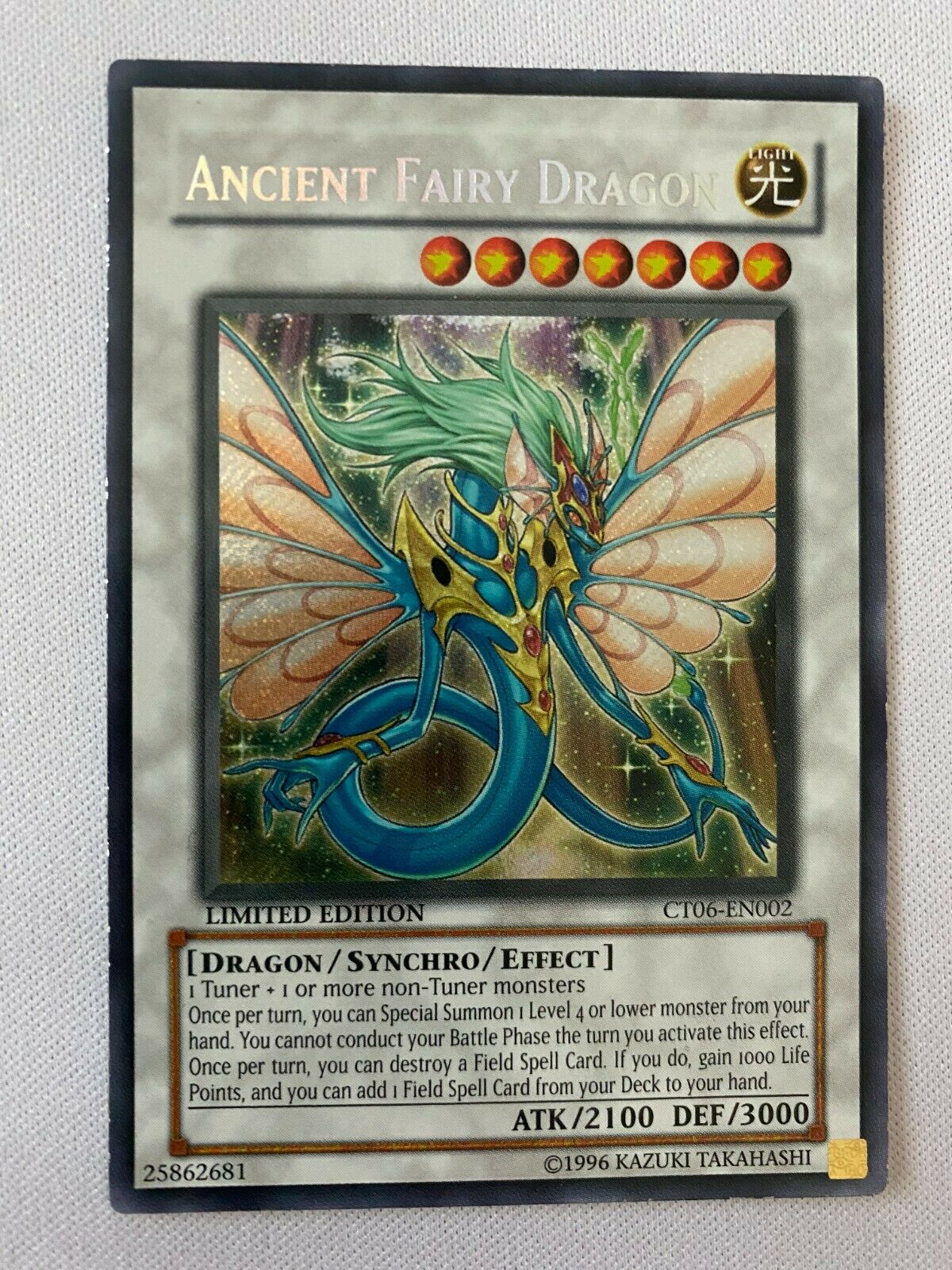 yugioh ancient fairy dragon deck Yugioh Ancient Fairy Dragon CT06-EN002 Llimited Edition Secret Rare Ne