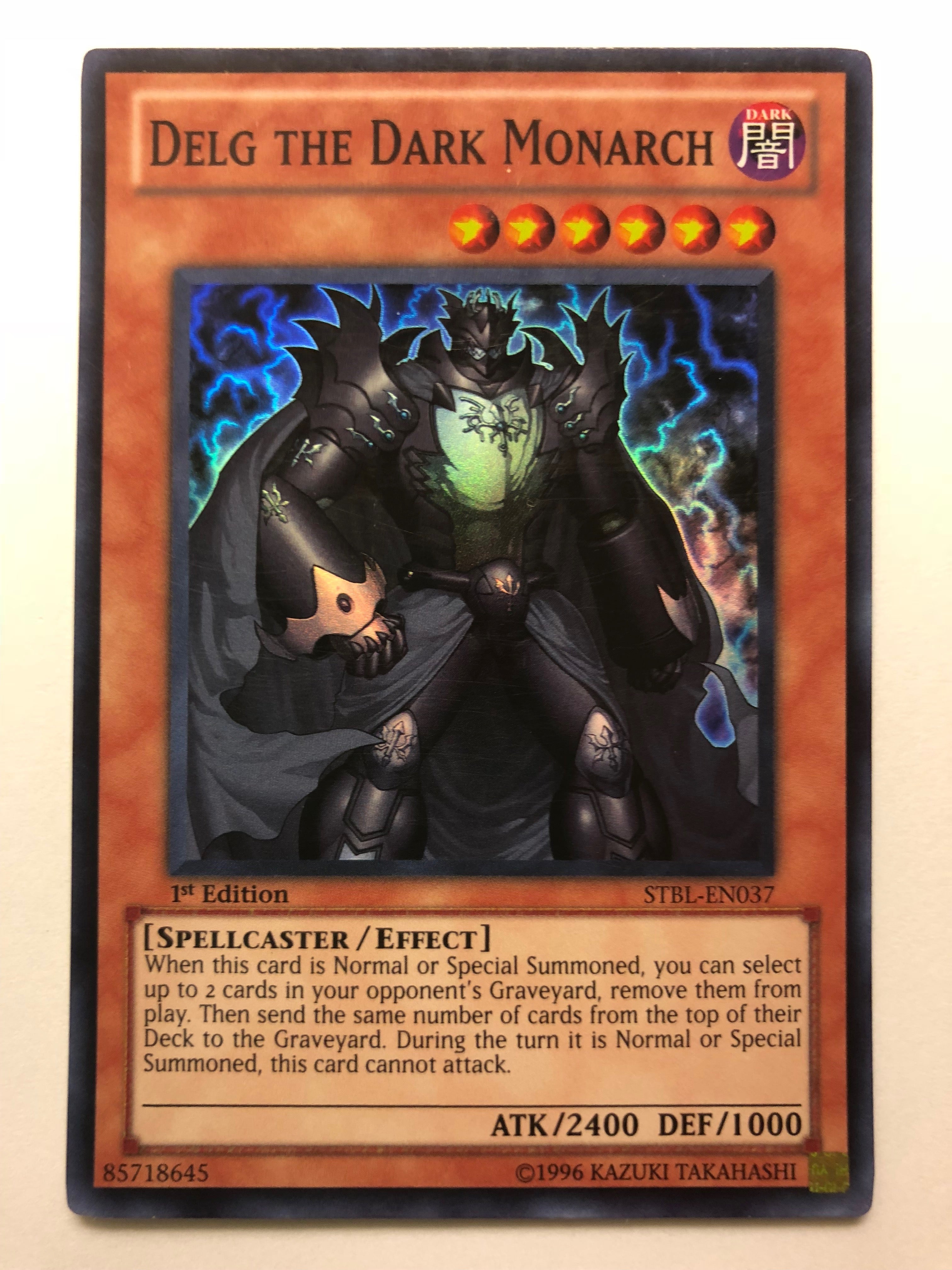 monarch yugioh deck Yugioh Delg The Dark Monarch STBL-EN037 1st Edition Super Rare Near Mi