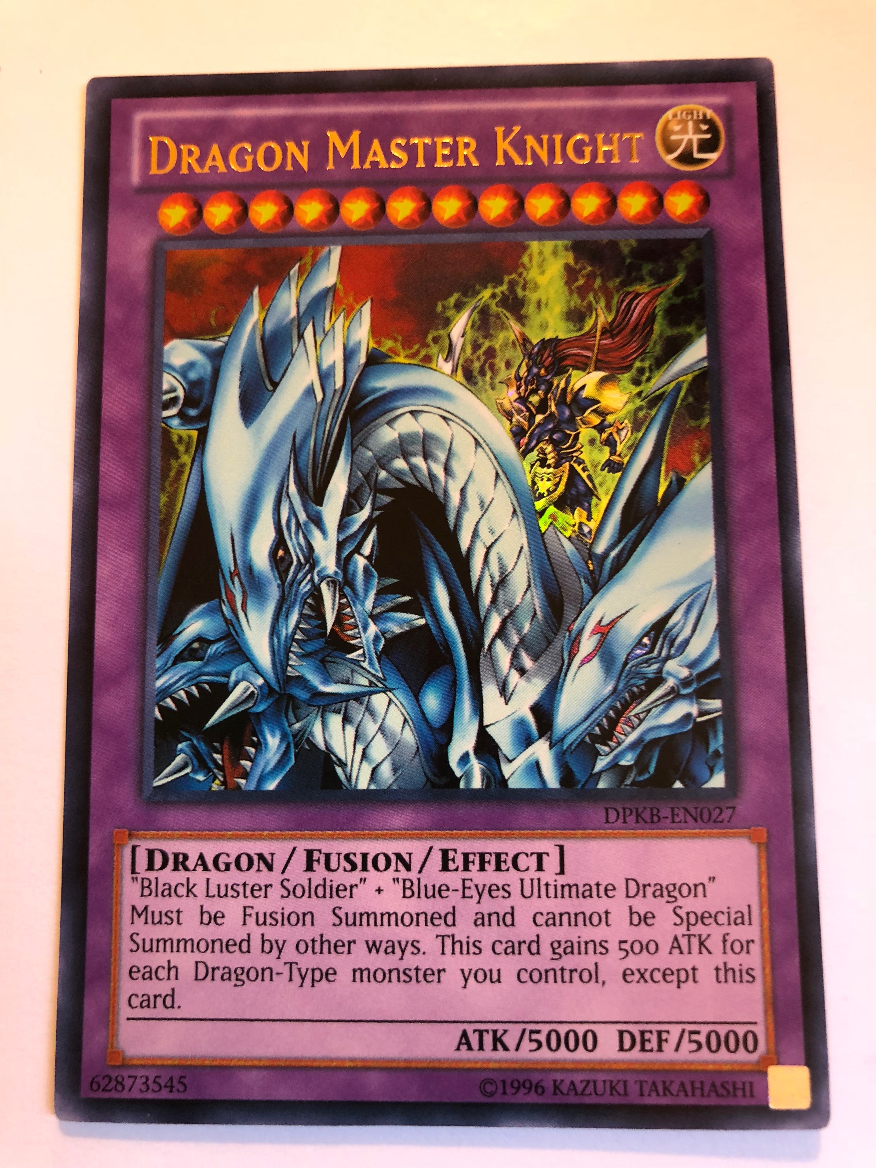 dragon master knight yugioh card Yugioh Dragon Master Knight DPKB-EN027 Ultra Rare Unlimited Edition Ne