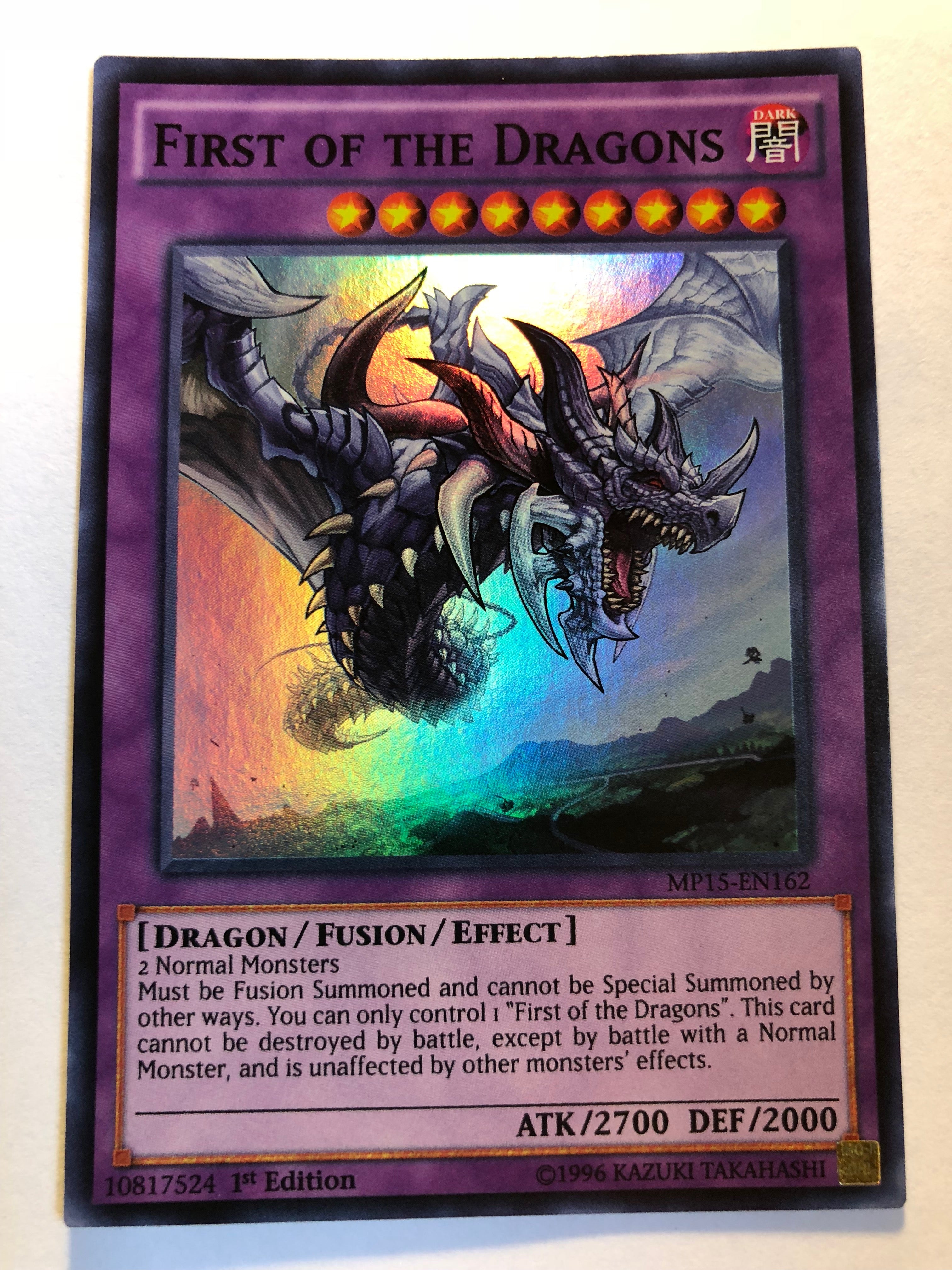 Yugioh First of the Dragons MP15-EN162 1st Edition Super Rare Near Min