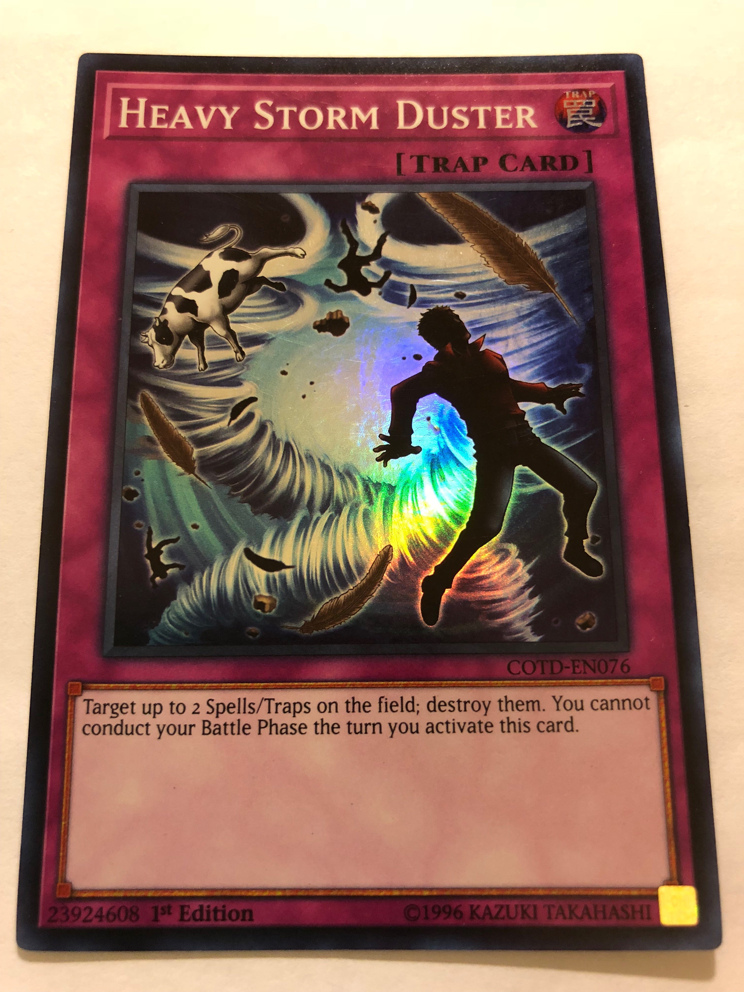 heavy storm yugioh card Yugioh Heavy Storm Duster MP18-EN086 Super Rare 1st Edition Near Mint