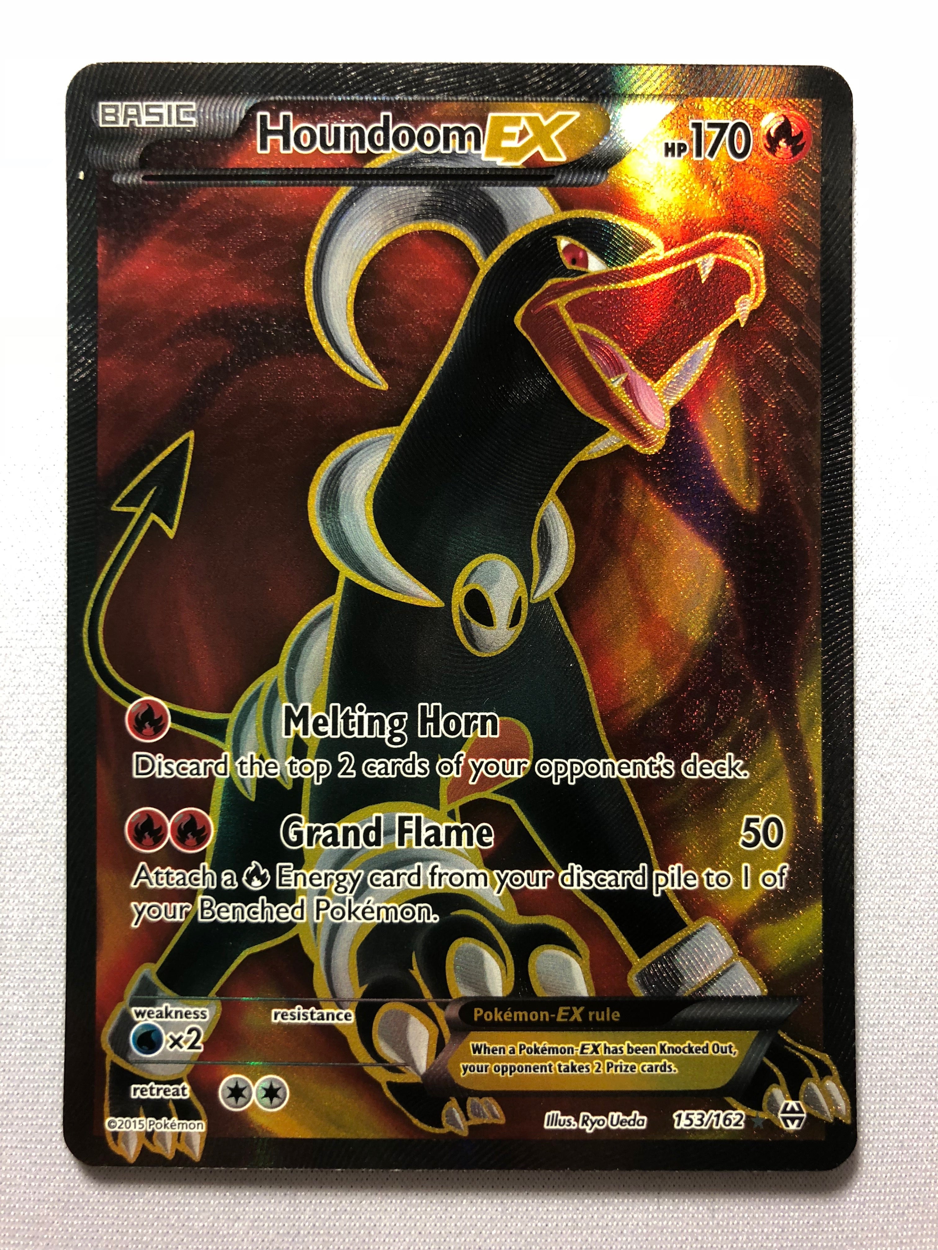 Houndoom EX 153/162 Breakthrough Ultra Rare Holo Pokemon Card Near Min Houndoom EX 153/162 Breakthrough Ultra Rare Holo Pokemon Card Near Min
