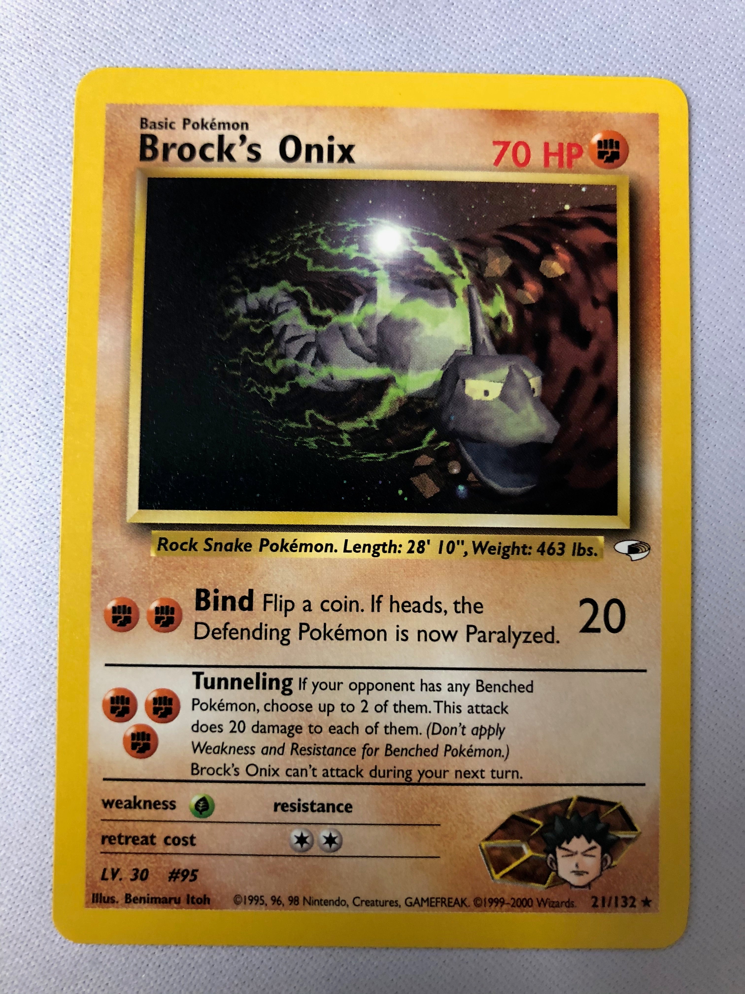 brock's onix pokemon card Brock's Onix