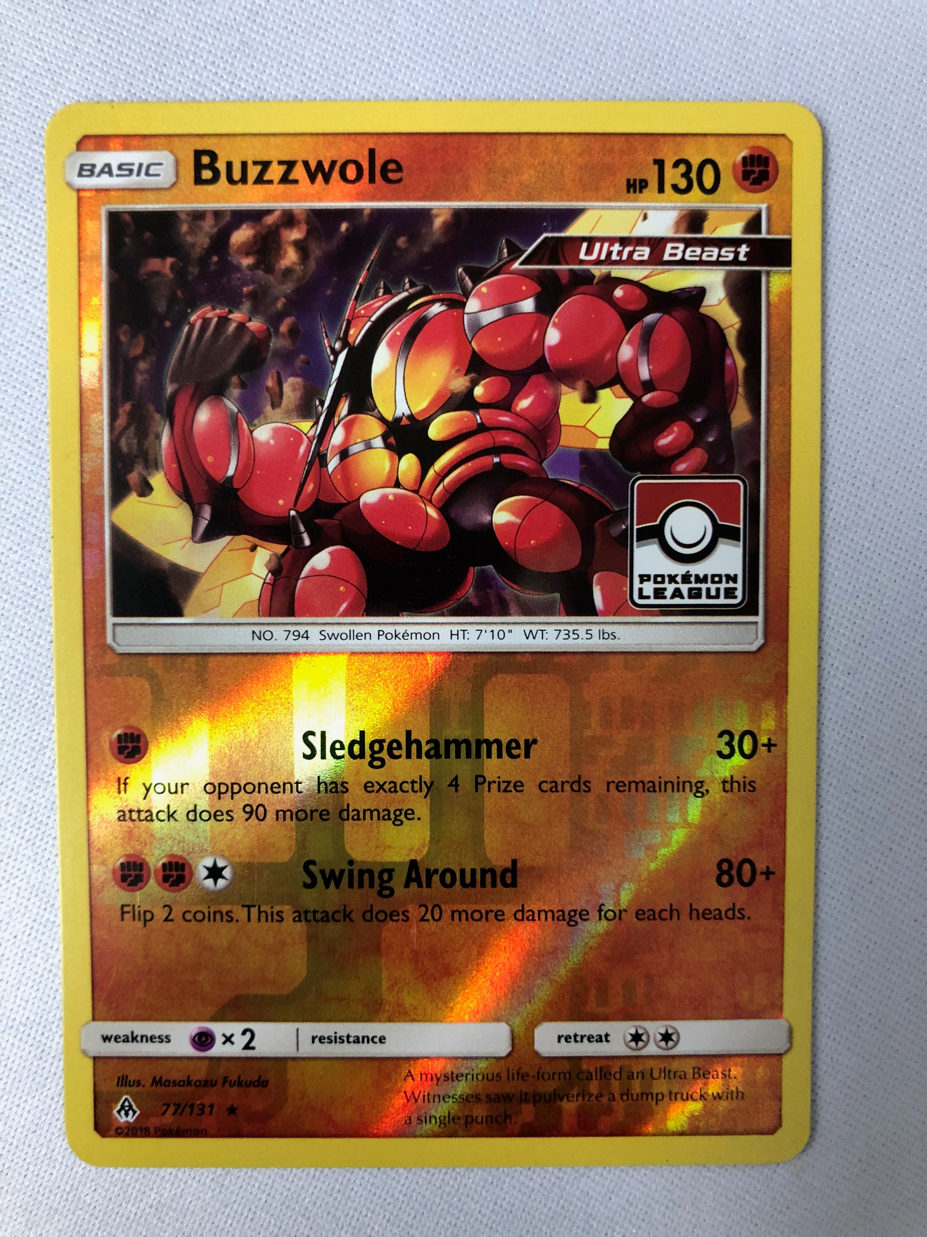 buzzwole pokemon card value Buzzwole 77/131 Pokemon League Reverse Holo Rare Pokemon Card NM