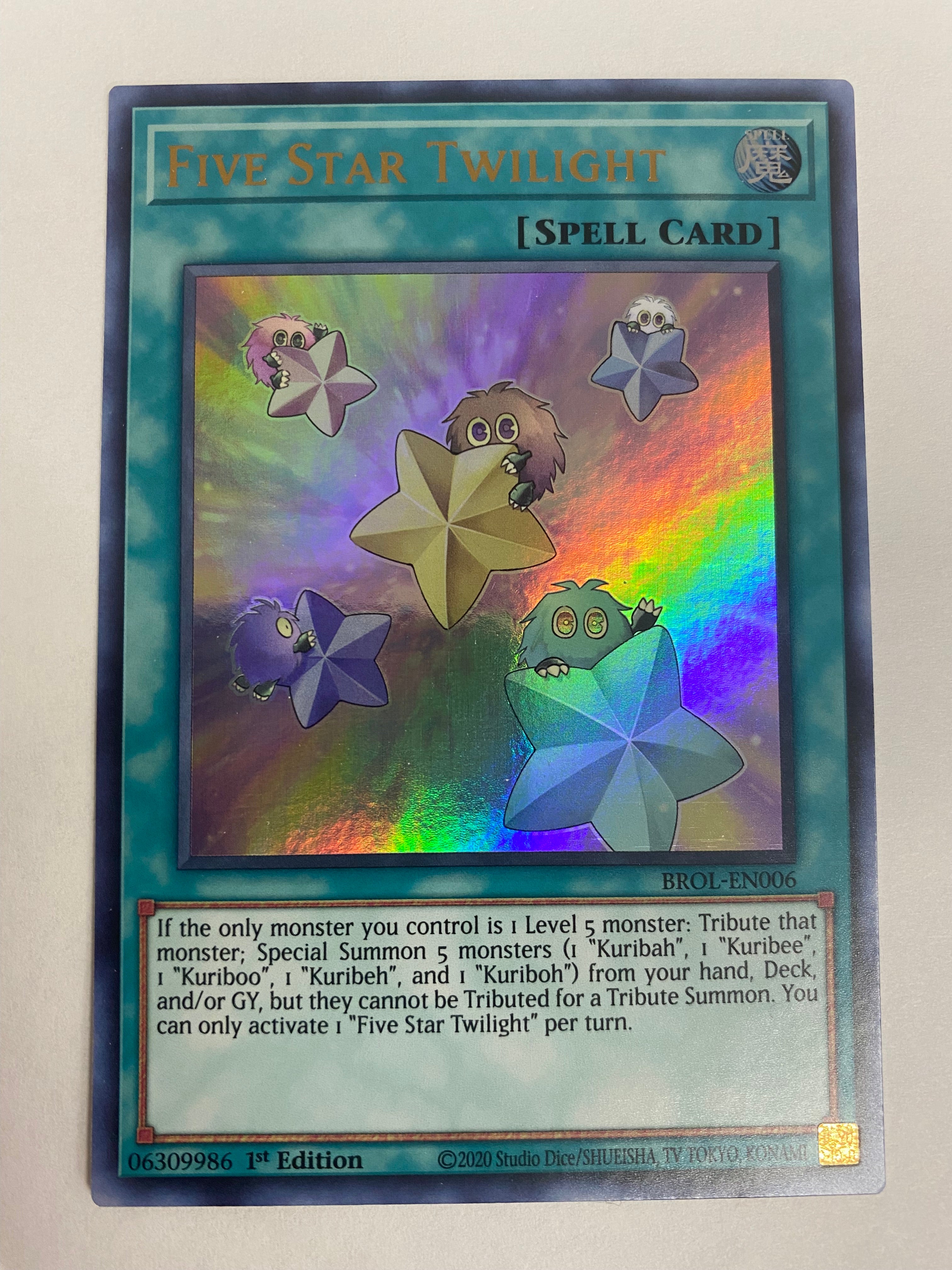 Yugioh Five Star Twilight BROL-EN006 Ultra Rare 1st Edition Near Mint Yugioh Five Star Twilight BROL-EN006 Ultra Rare 1st Edition Near Mint
