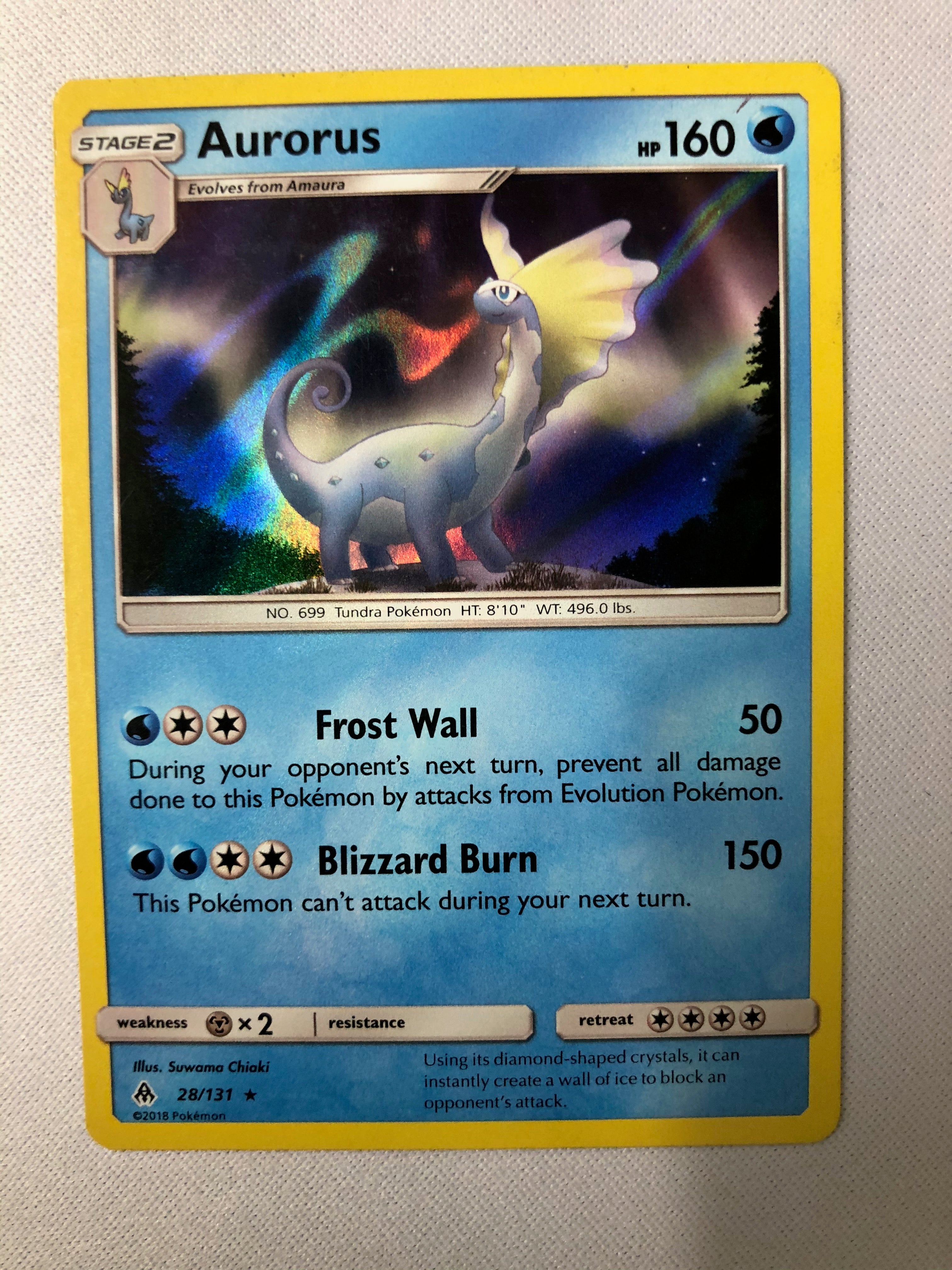 Aurorus 28/131 Forbidden Light Holo Rare Pokemon Card NM Aurorus 28/131 Forbidden Light Holo Rare Pokemon Card NM
