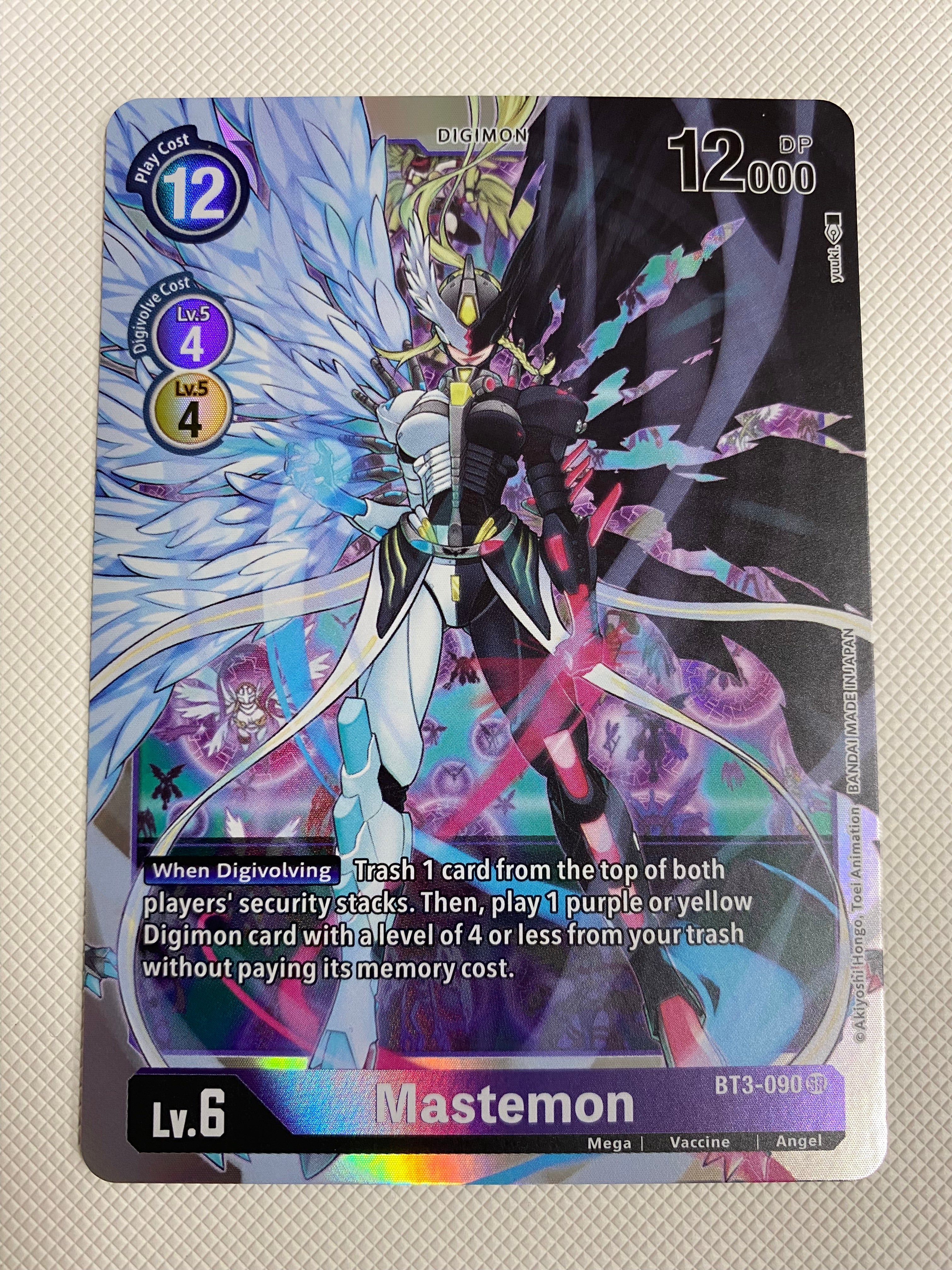 Digimon TCG Mastemon BT3-090 SR Holo Near Mint Digimon TCG Mastemon BT3-090 SR Holo Near Mint