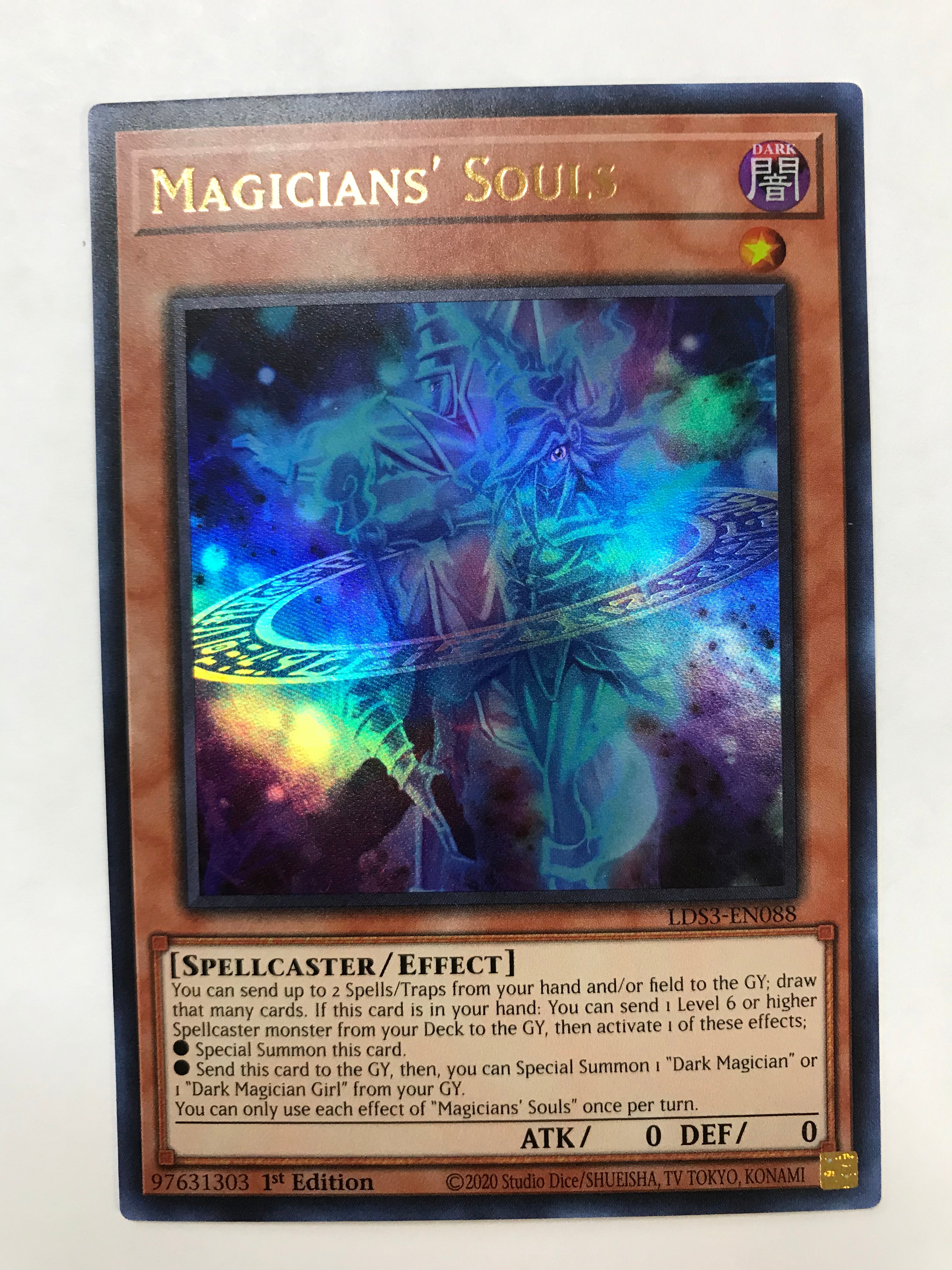 Yugioh Magicians' Souls LDS3-EN088 Ultra Rare 1st Edition Near Mint Yugioh Magicians' Souls LDS3-EN088 Ultra Rare 1st Edition Near Mint