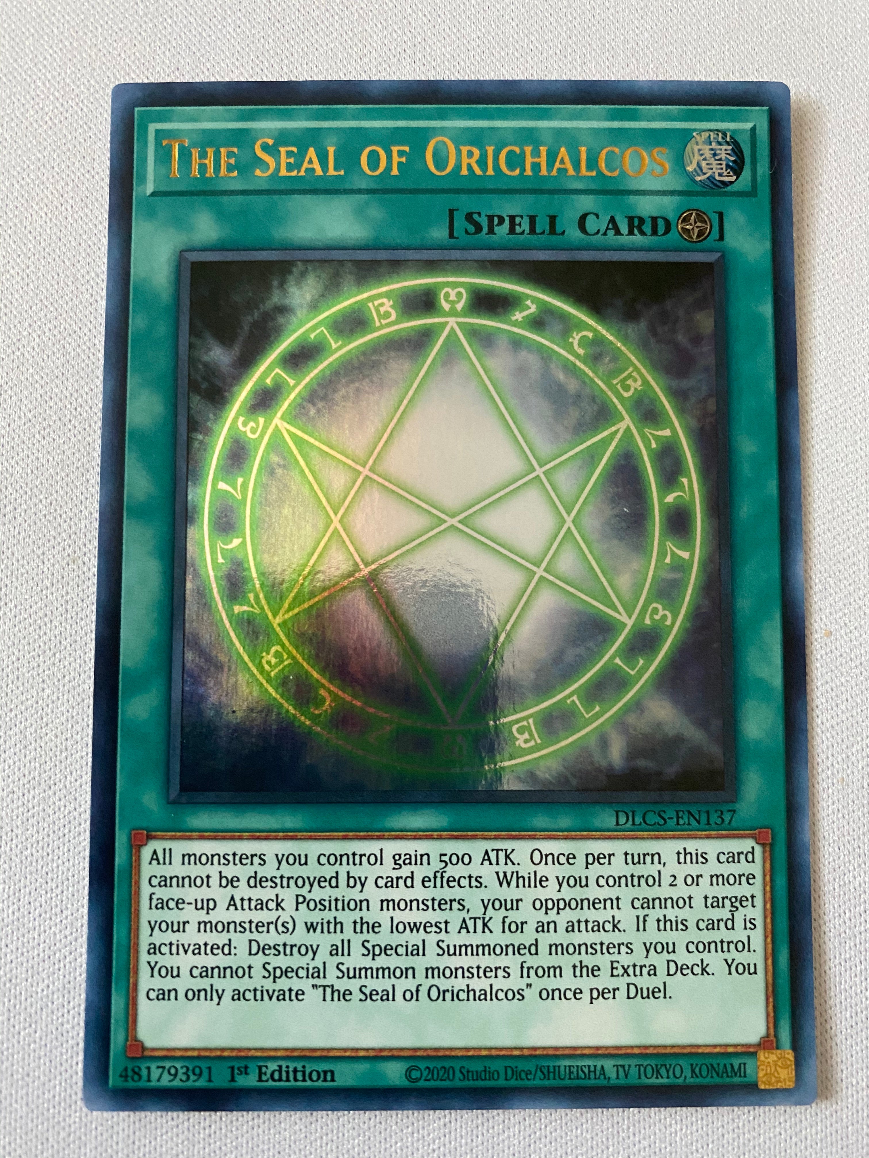 Carte Yu-Gi-Oh! The Seal Of Orichalcos - 1ère Édition Secrète Rare - Pharaon's Rare - CGC 8.5 - MAMA-EN111
