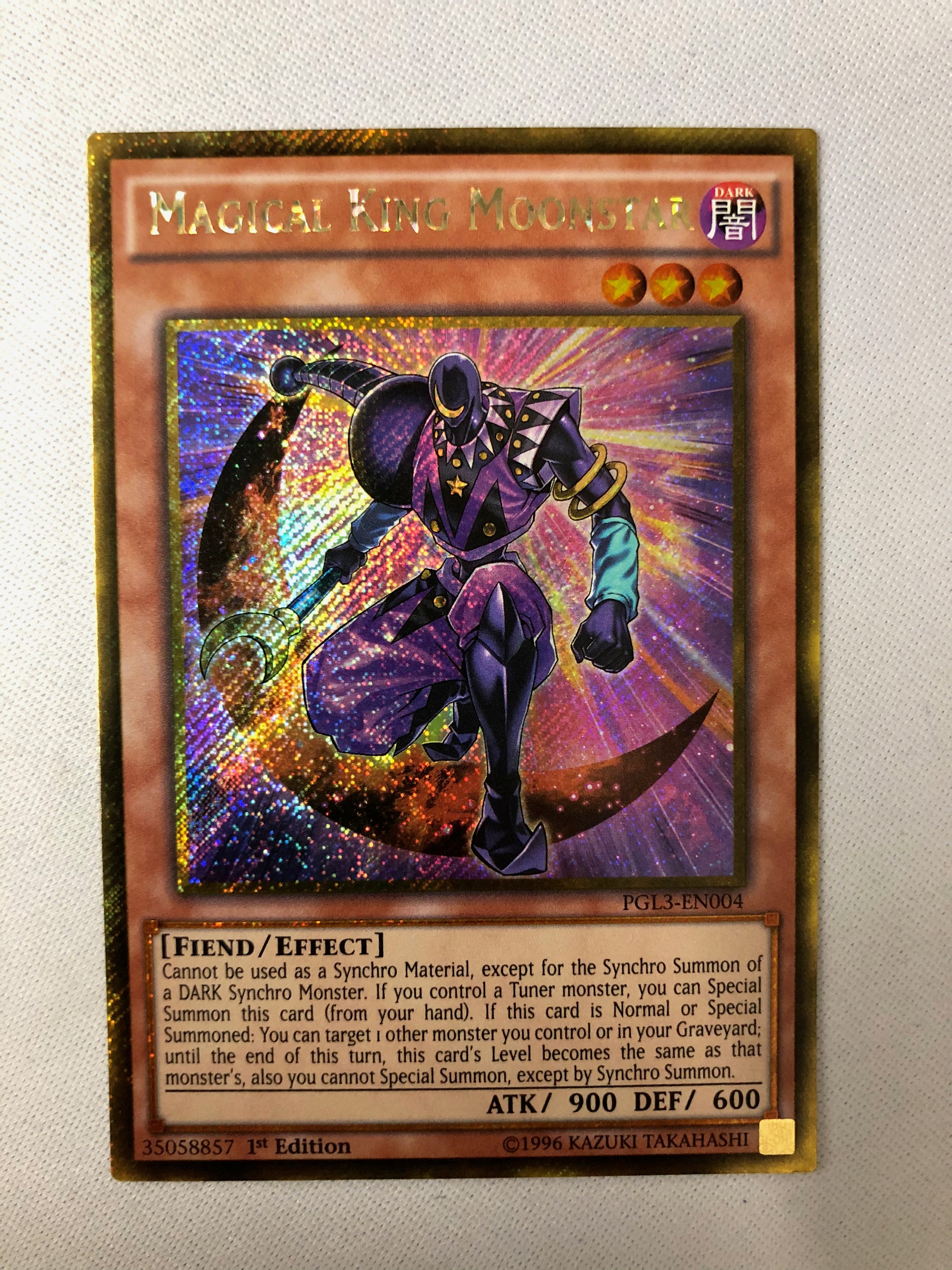 Yugioh Magical King Moonstar PGL3-EN004 1st Edition Gold Secret Rare N