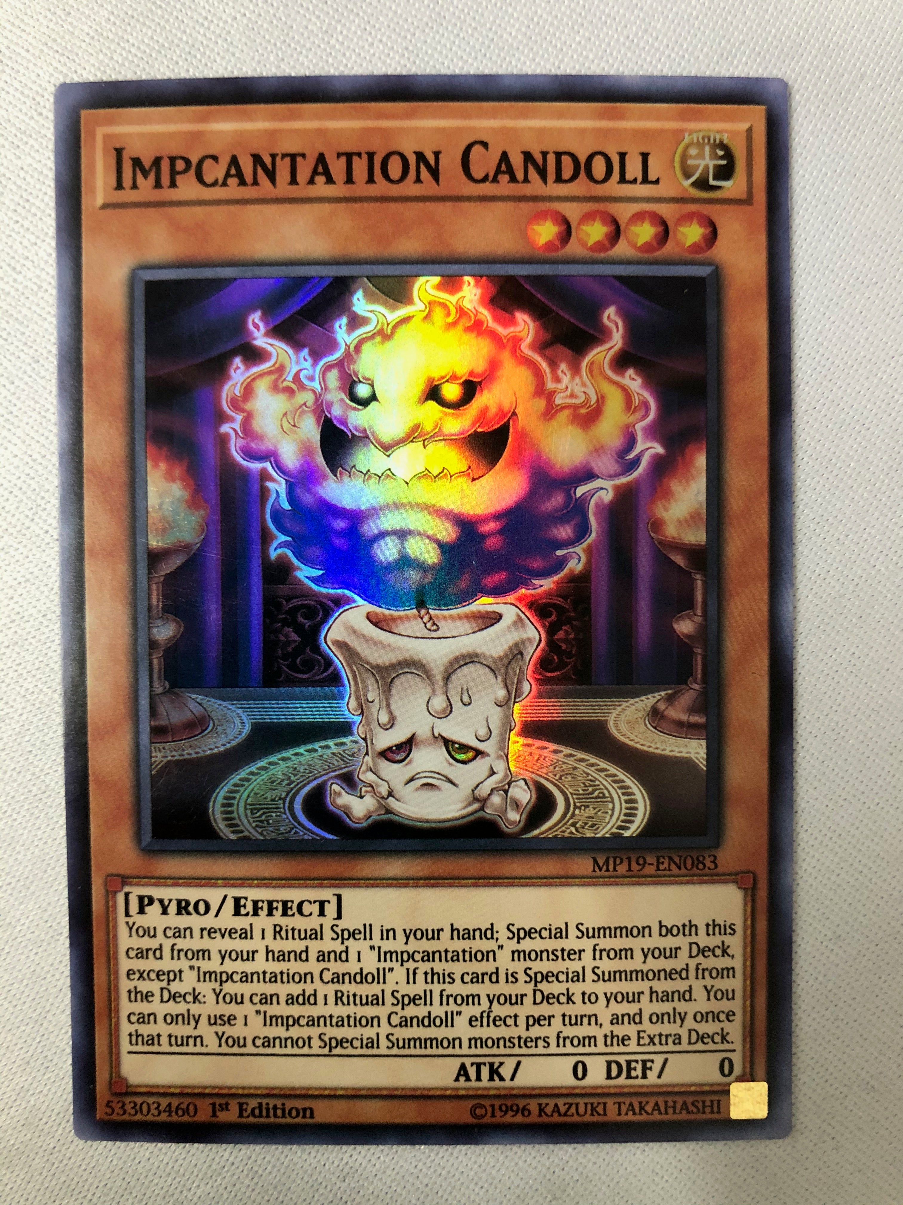 Yugioh Impcantation Candoll MP19-EN083 Ultra Rare 1st Edition NM