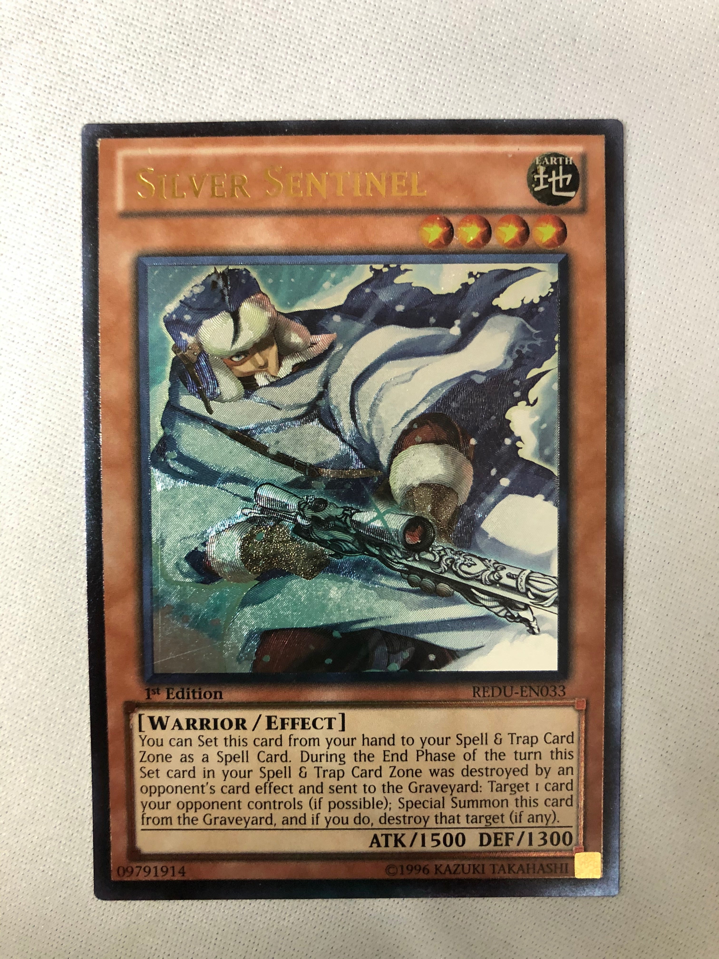 Yugioh Silver Sentinel REDU-EN033 Ultimate Rare 1st Edition Near Mint Yugioh Silver Sentinel REDU-EN033 Ultimate Rare 1st Edition Near Mint