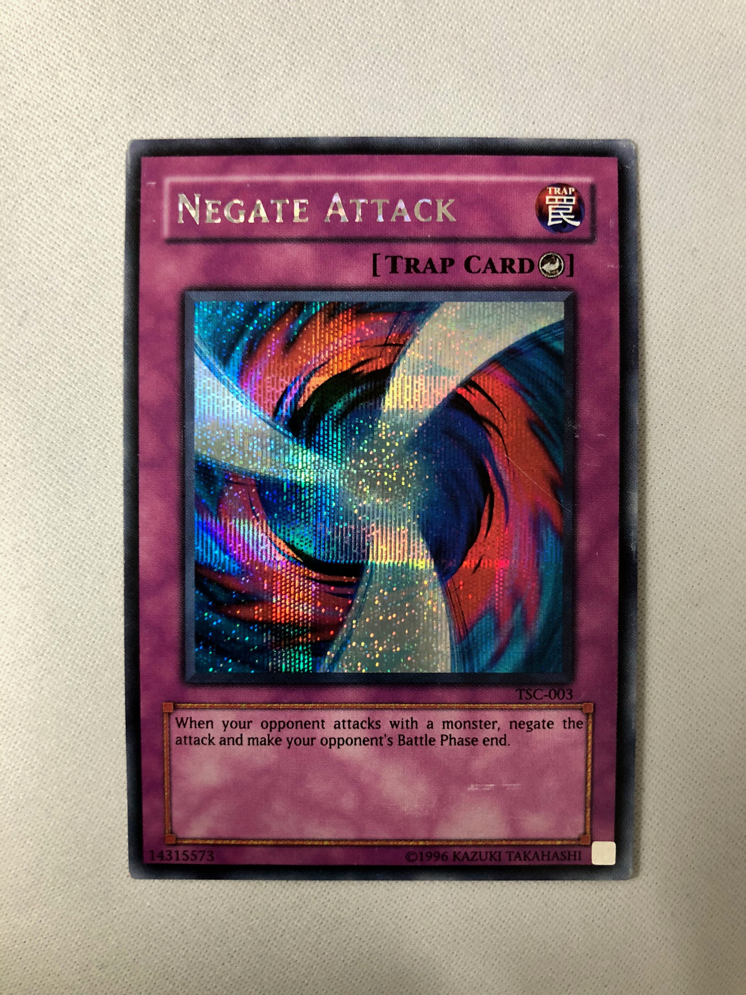 Yugioh Negate Attack TSC-003 Secret Rare NM Yugioh Negate Attack TSC-003 Secret Rare NM