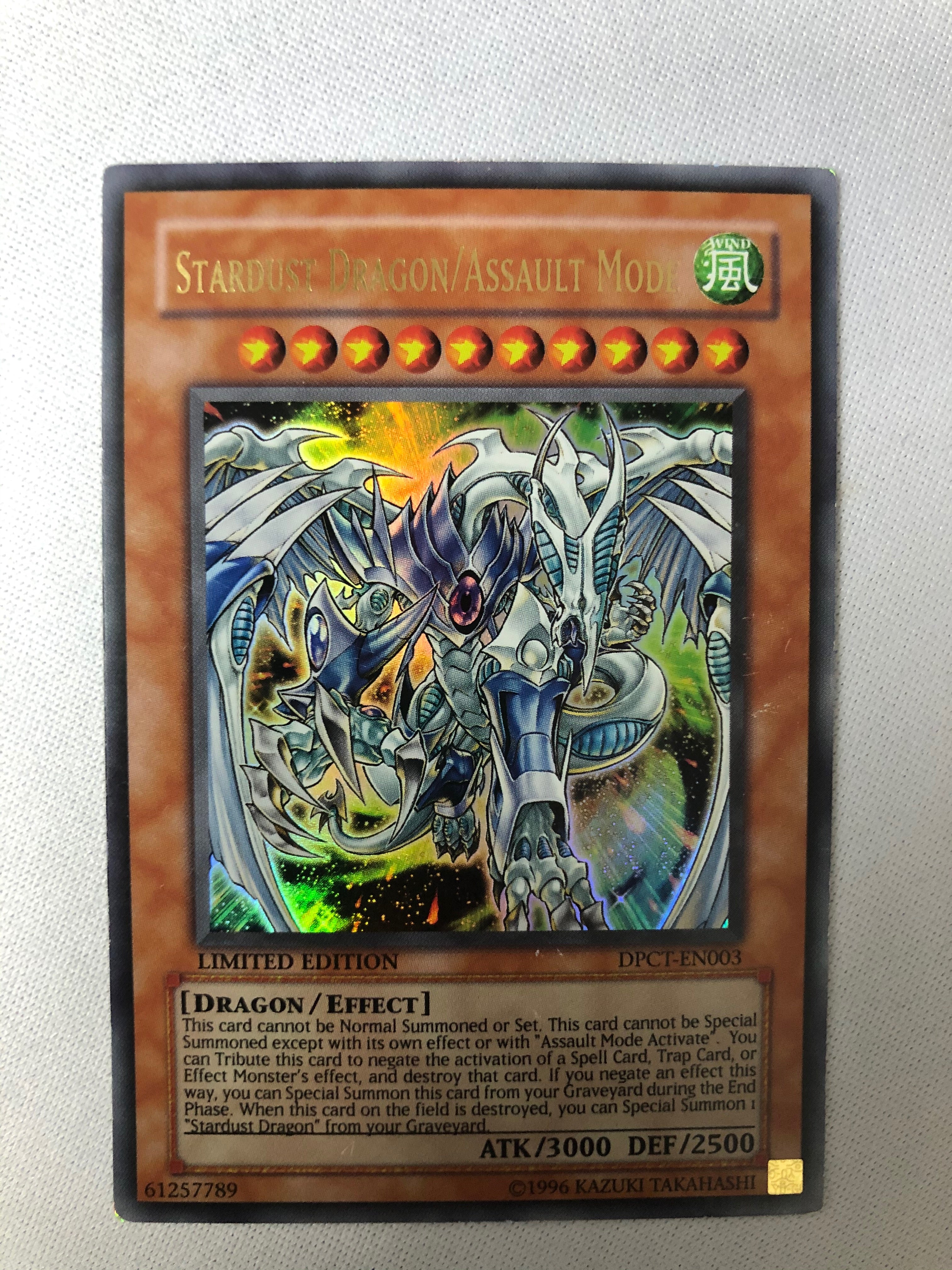 yugioh cards stardust dragon assault mode Yugioh Stardust Dragon/Assault Mode DPCT-EN003 Ultra Rare Limited Near