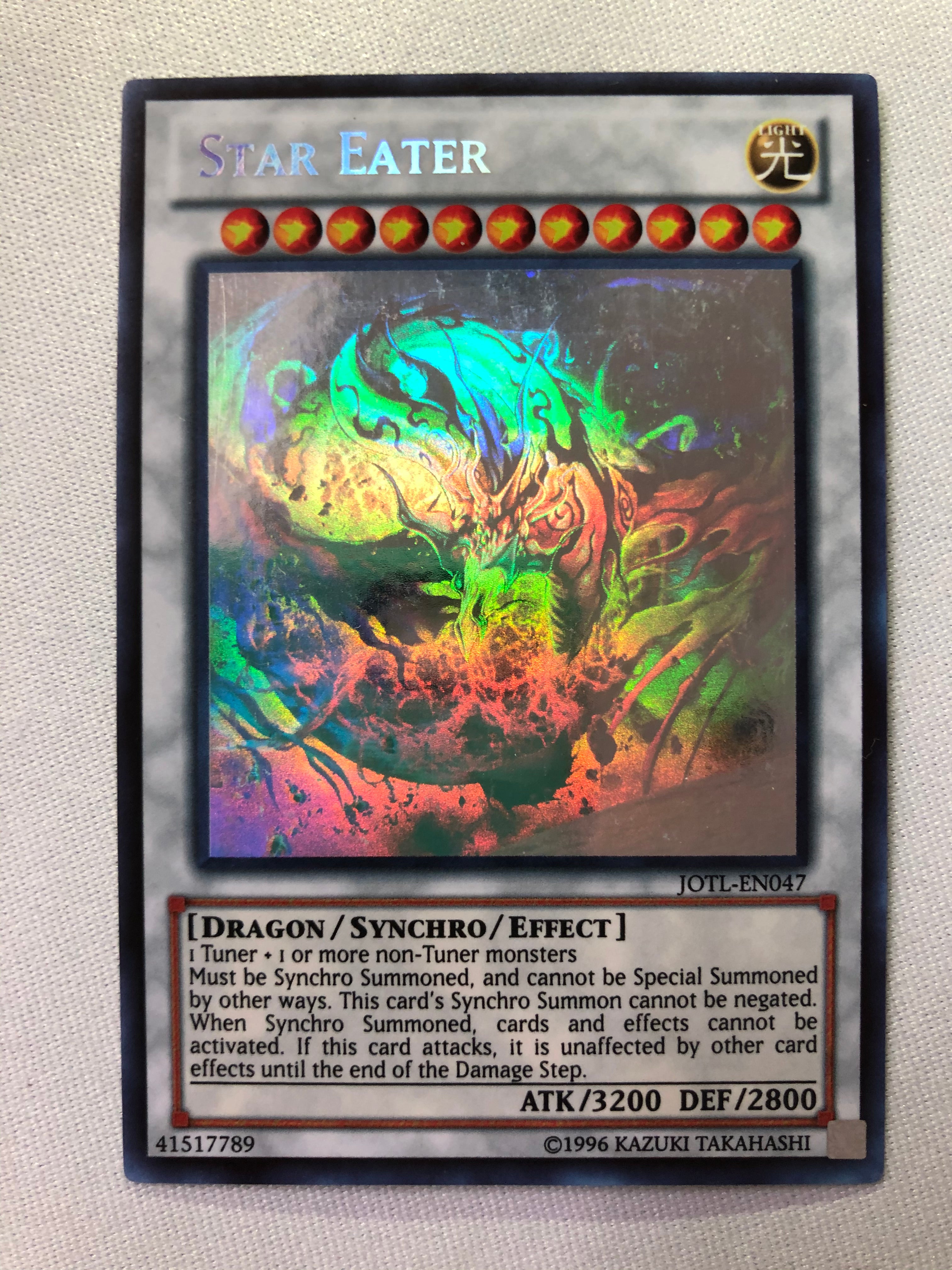 card eater yugioh Yugioh Star Eater JOTL-EN047 Unlimited Edition Ghost Rare Near Mint