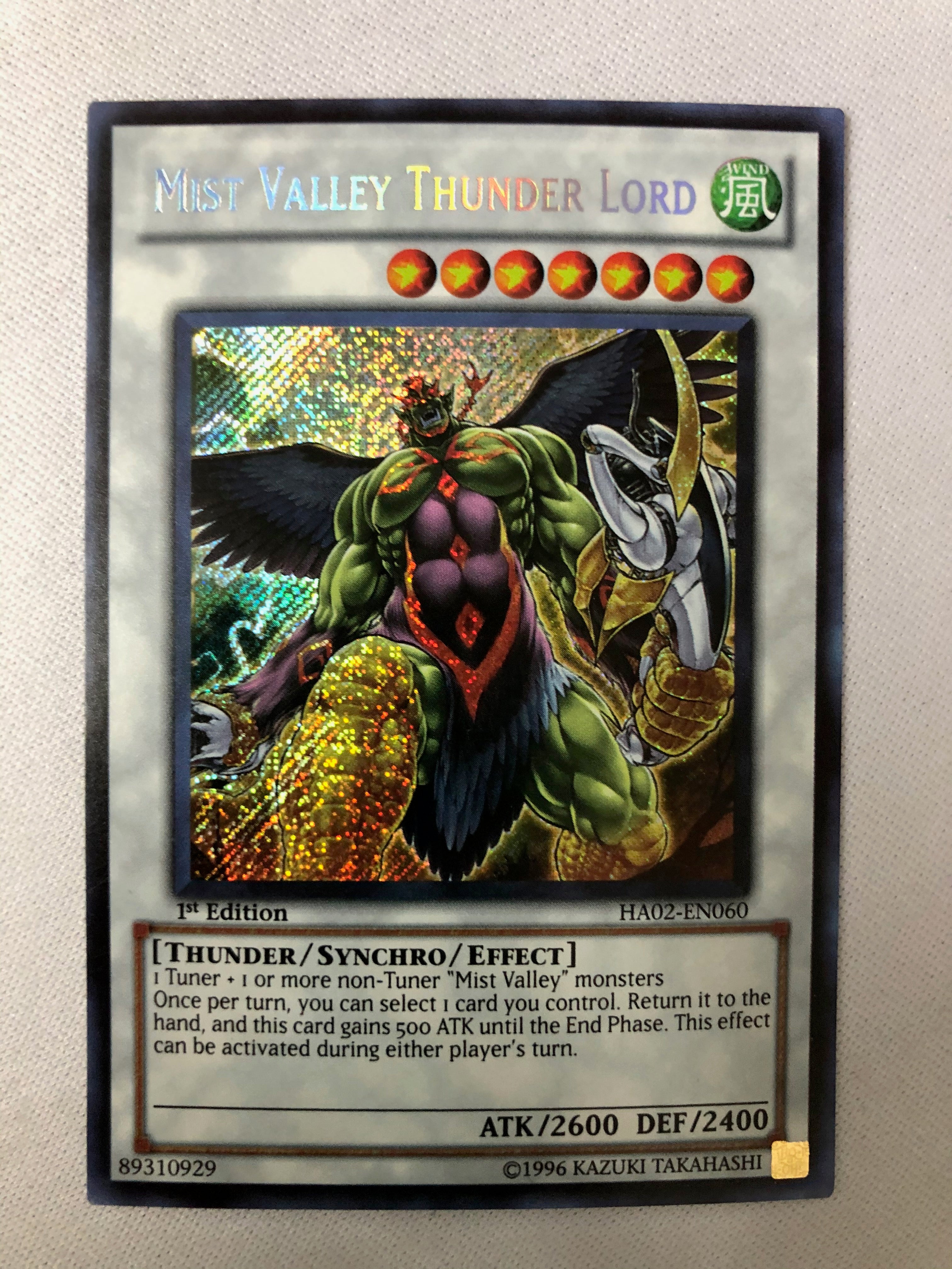 yugioh mist valley cards Yugioh Mist Valley Thunder Lord HA02-EN060 Secret Rare 1st Edition NM