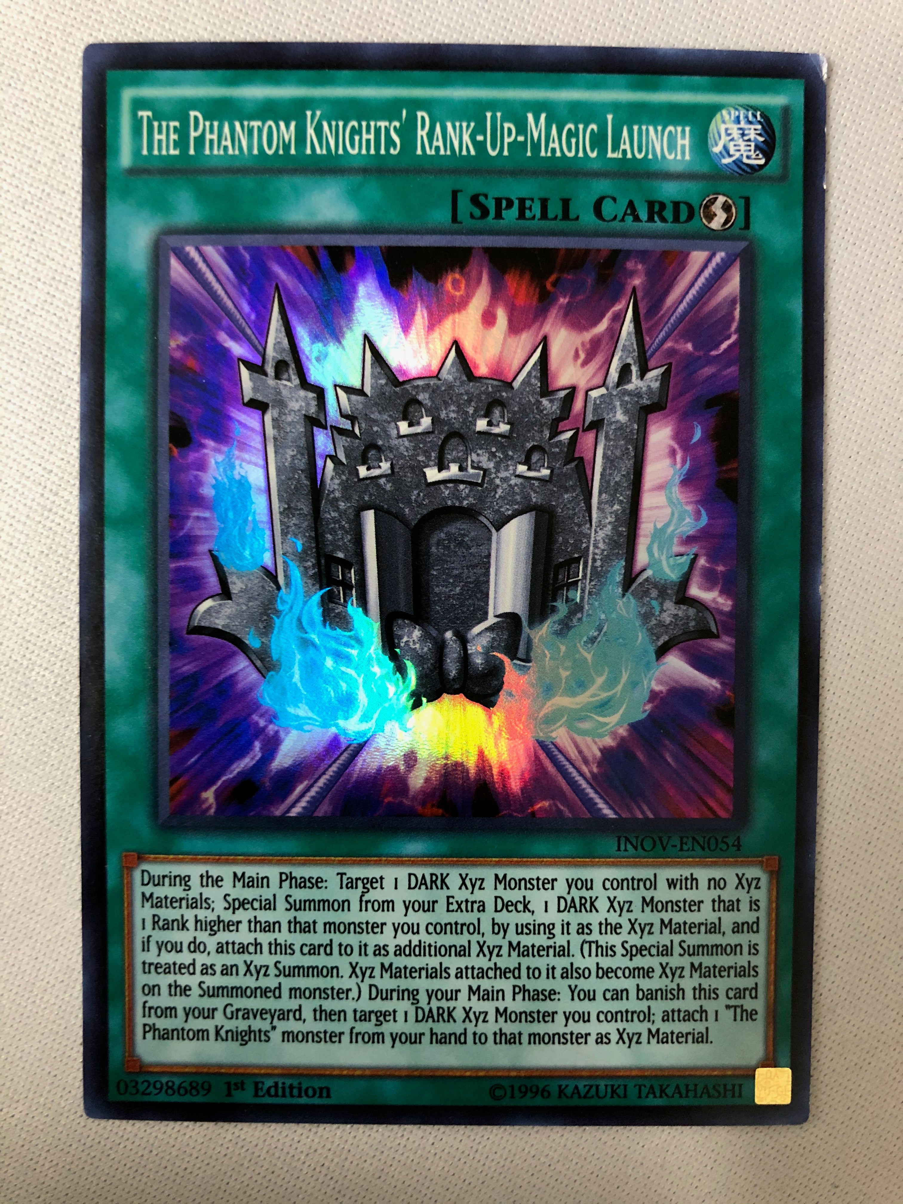 Yugioh The Phantom Knights' Rank-Up-Magic Launch INOV-EN054 Super Rare Yugioh The Phantom Knights' Rank-Up-Magic Launch INOV-EN054 Super Rare