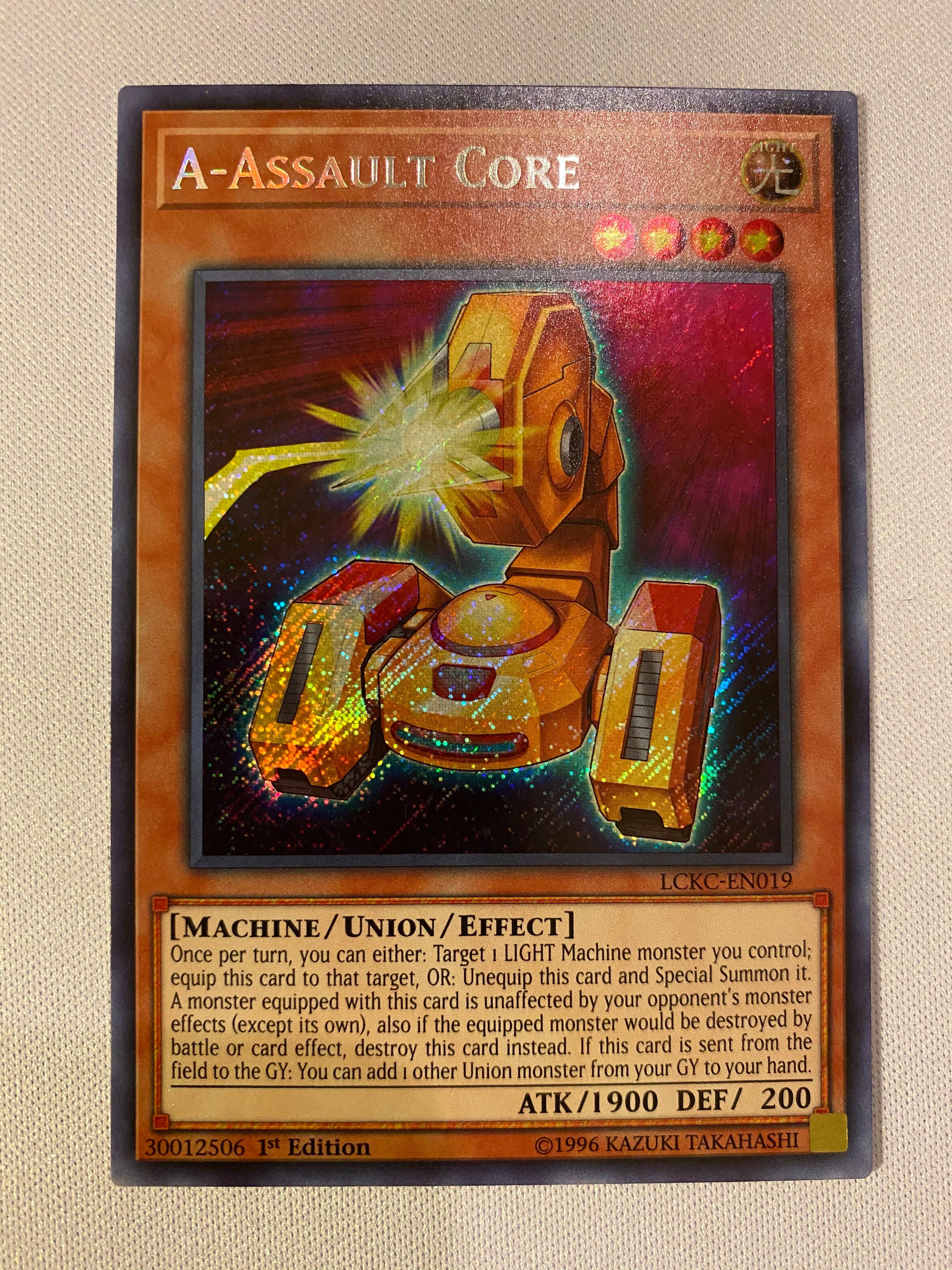 abc yugioh cards Yugioh A-Assault Core LCKC-EN019 Secret Rare 1st Edition Near Mint