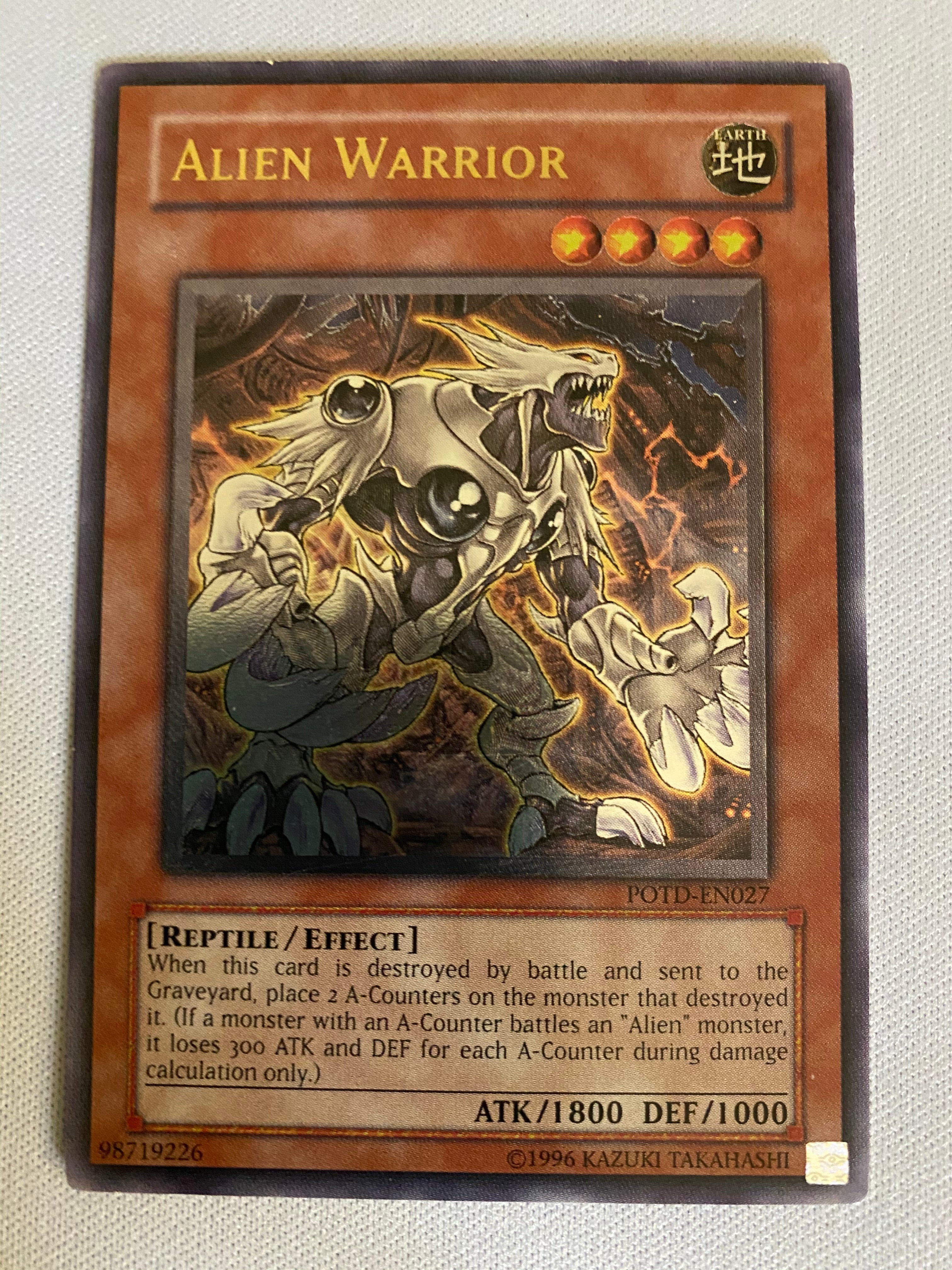 yugioh alien support cards Warrior POTD-EN027 Ultimate Rare Near Mint Color:Apple may be 1st or Bed Bath & Beyond Mask of Change Booster Box