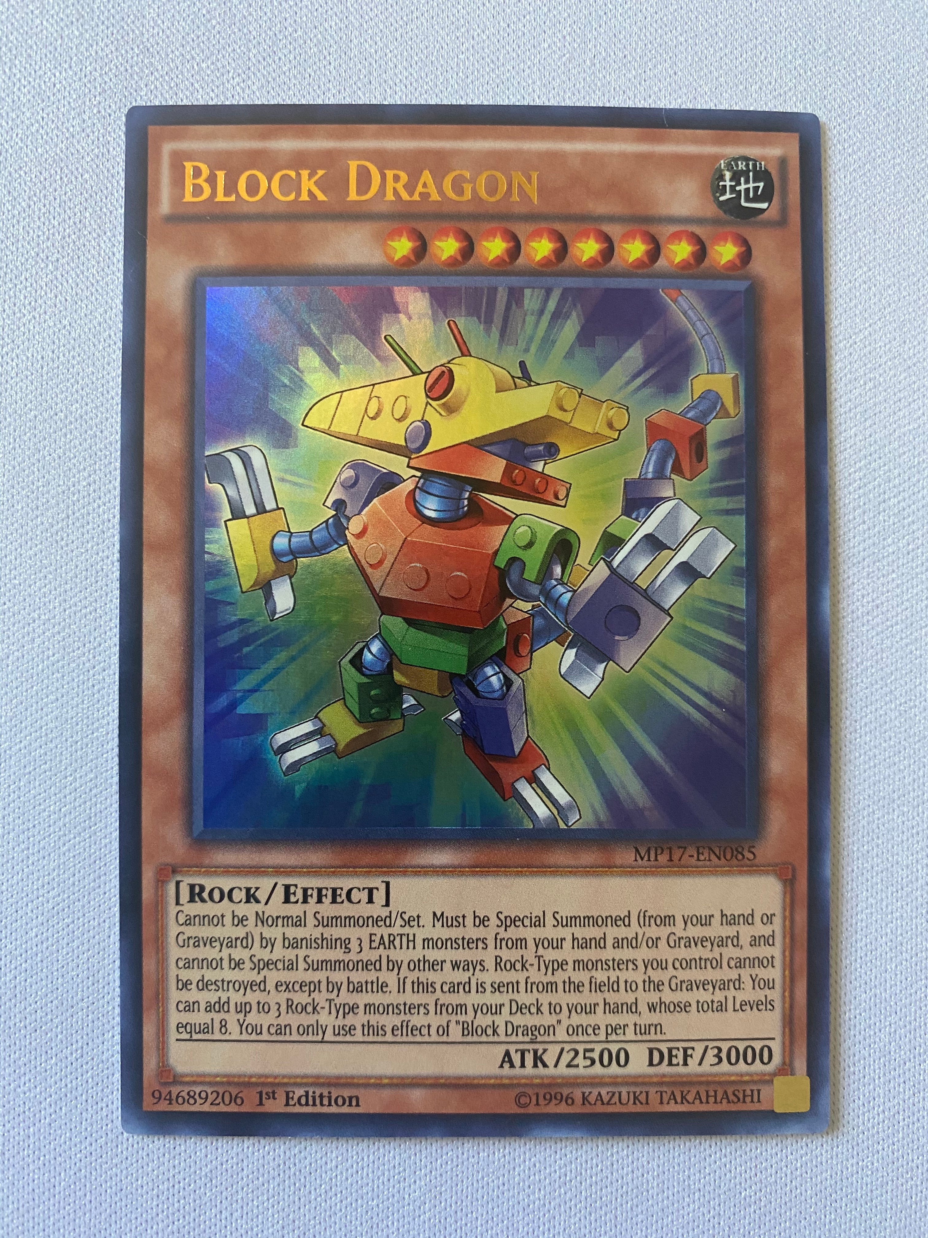 Yugioh Block Dragon MP17-EN085 1st Edition Ultra Rare Near Mint