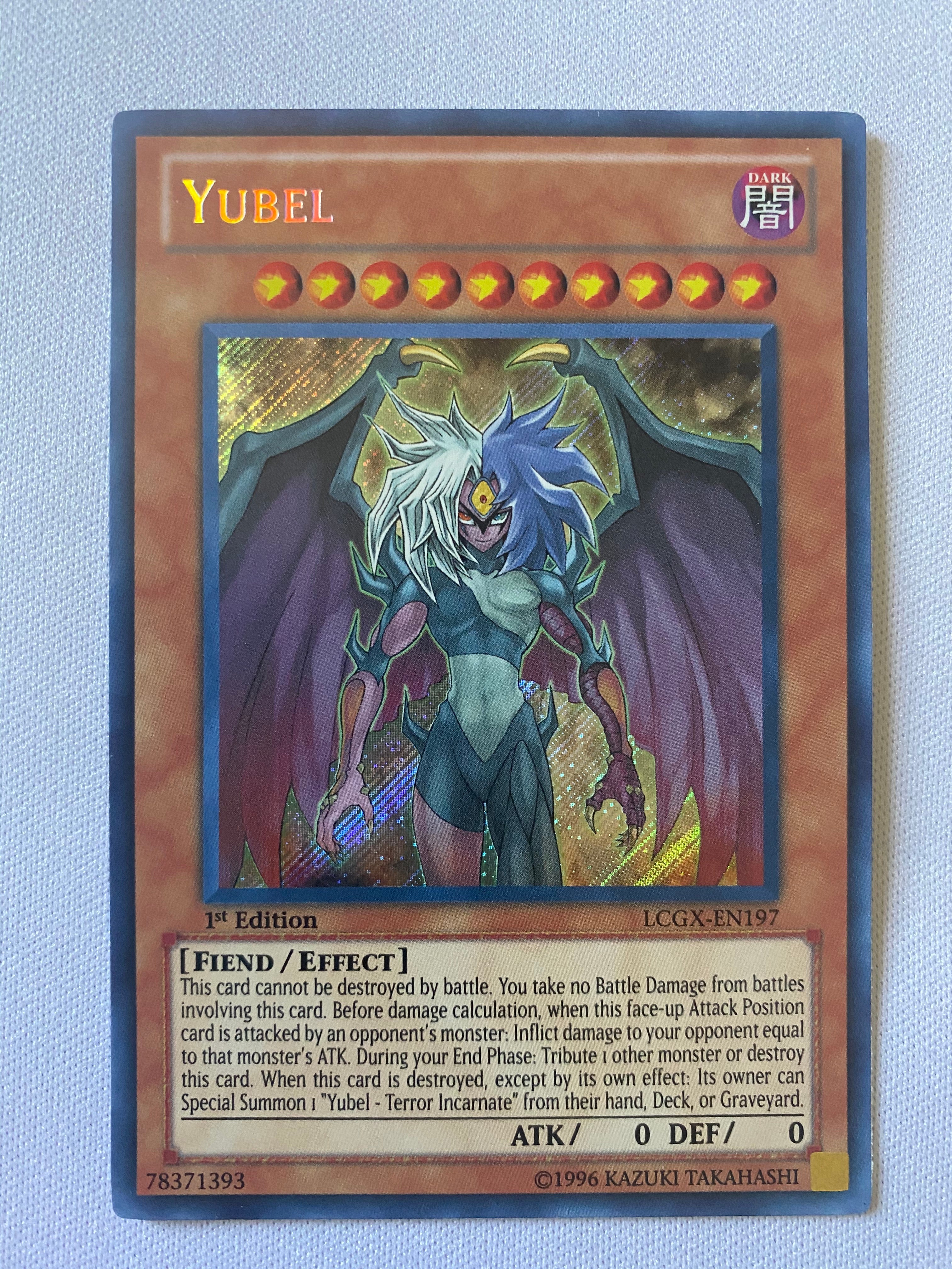 yugioh gx yubel card Yugioh Yubel LCGX-EN197 1st Edition Secret Rare Near Mint