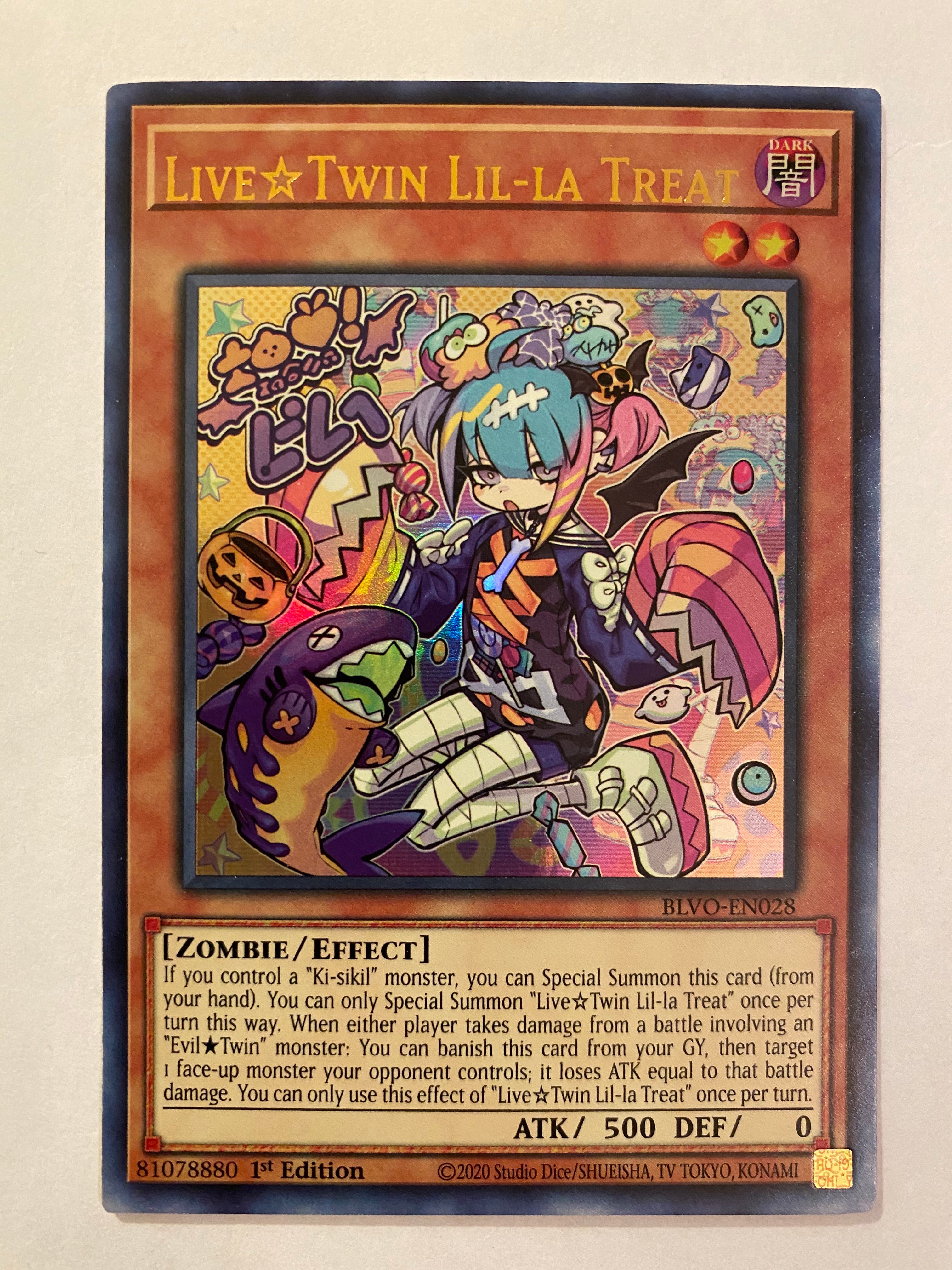 Yugioh Live?Twin Lil-la Treat BLVO-EN028 Ultra Rare 1st Edition Near M