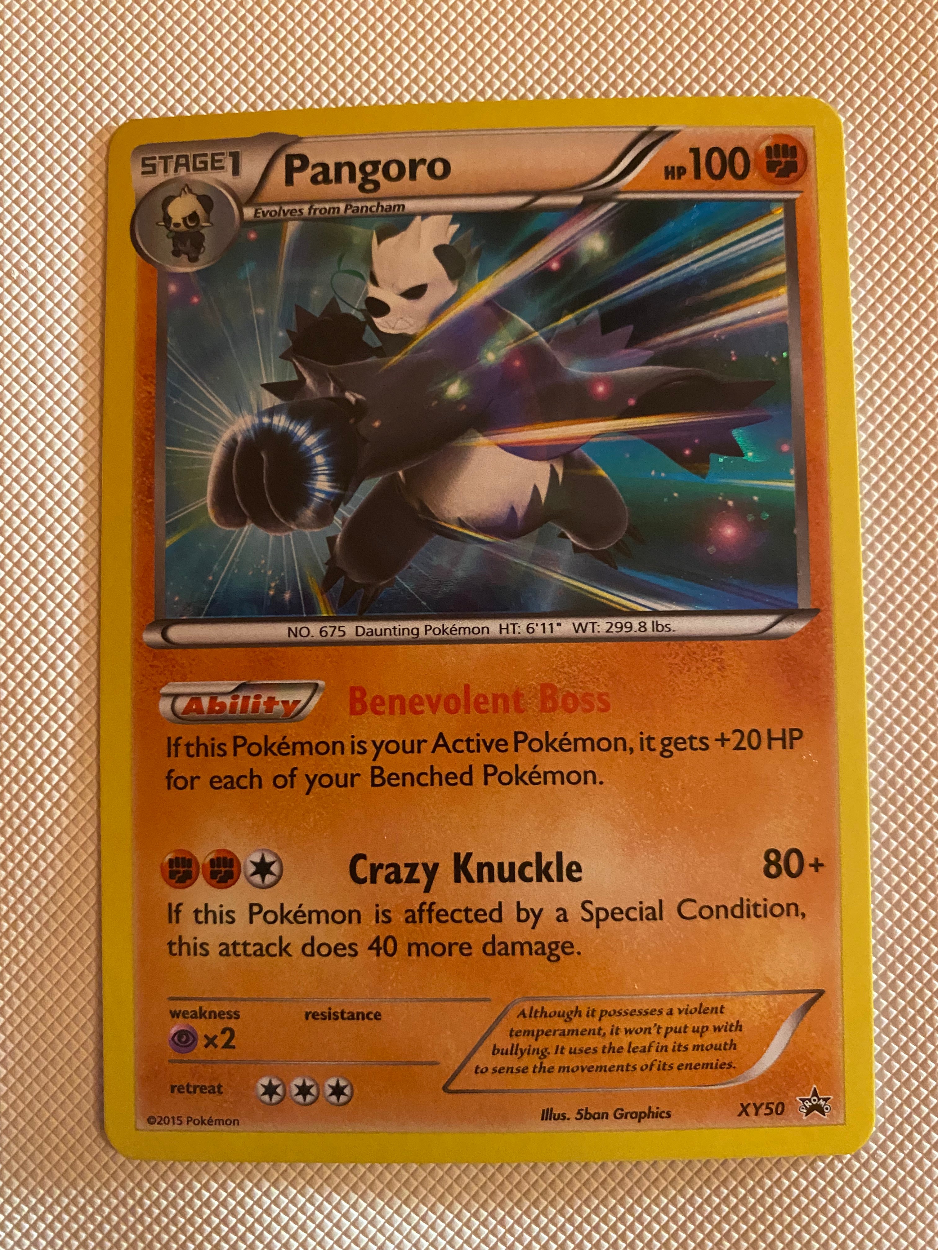 Pangoro XY50 Holo Rare Pokemon Card Near Mint Pangoro XY50 Holo Rare Pokemon Card Near Mint