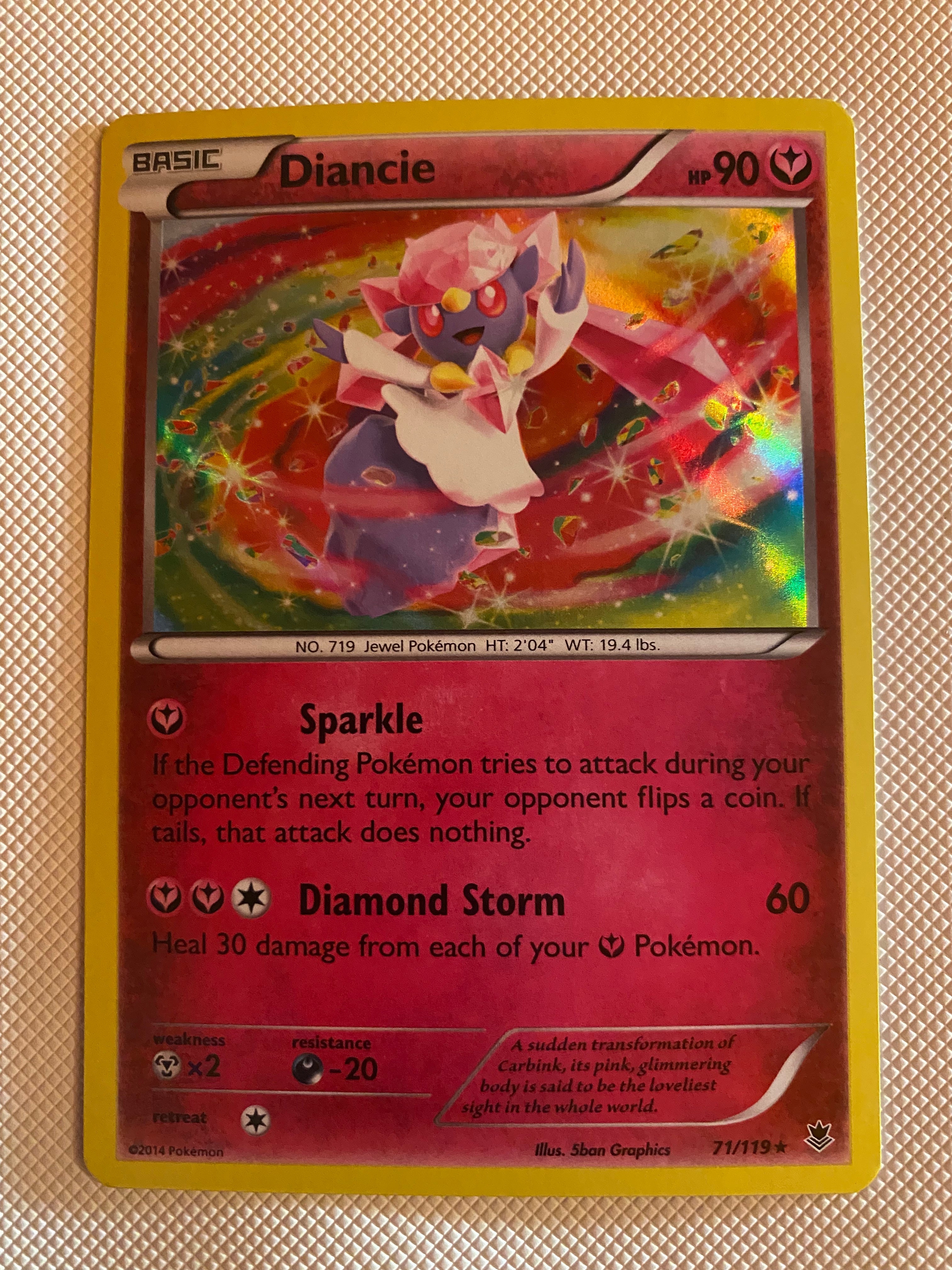 diancie pokemon card price Diancie 71/119 XY Phantom Forces Holo Rare Pokemon Card Naer Mint