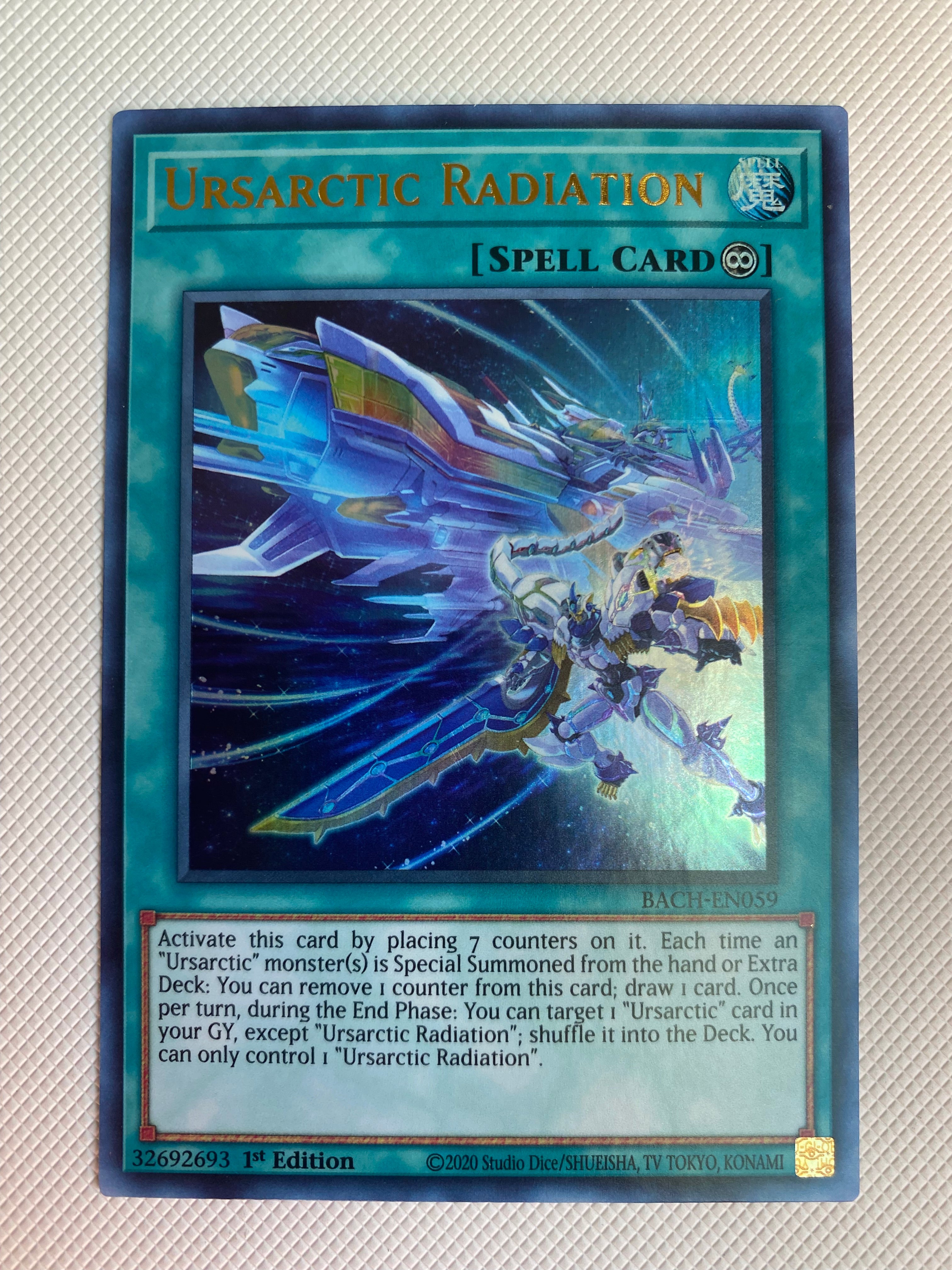 yugioh ursarctic cards Yugioh Ursarctic Radiation BACH-EN059 Ultra Rare 1st Edition Near Mint