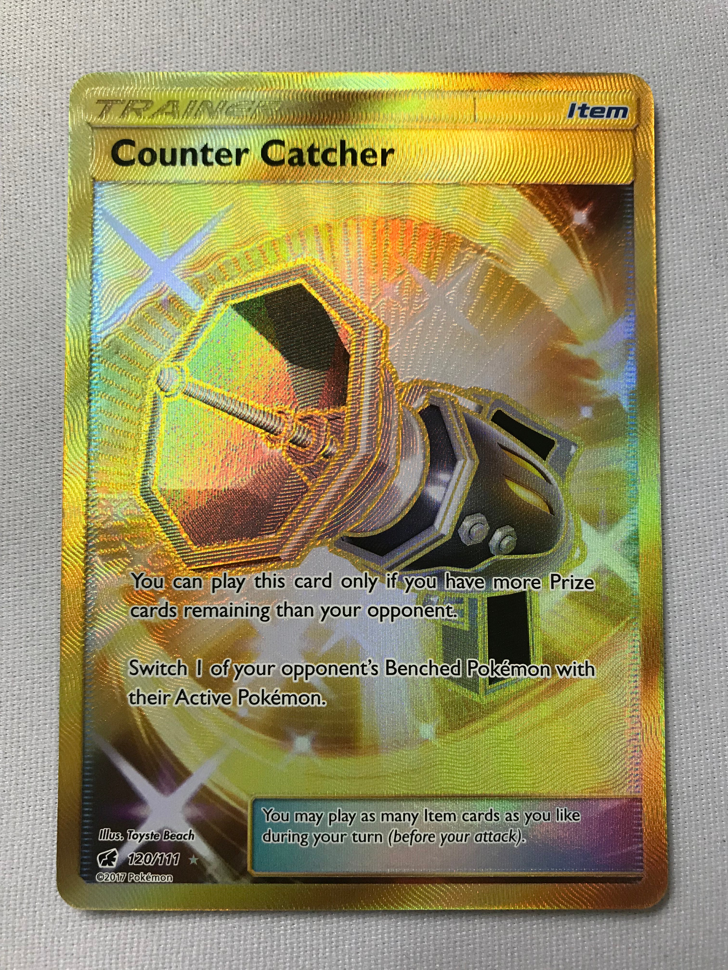 Counter Catcher 120/111 Secret Rare Crimson Invasion Pokemon Card Near