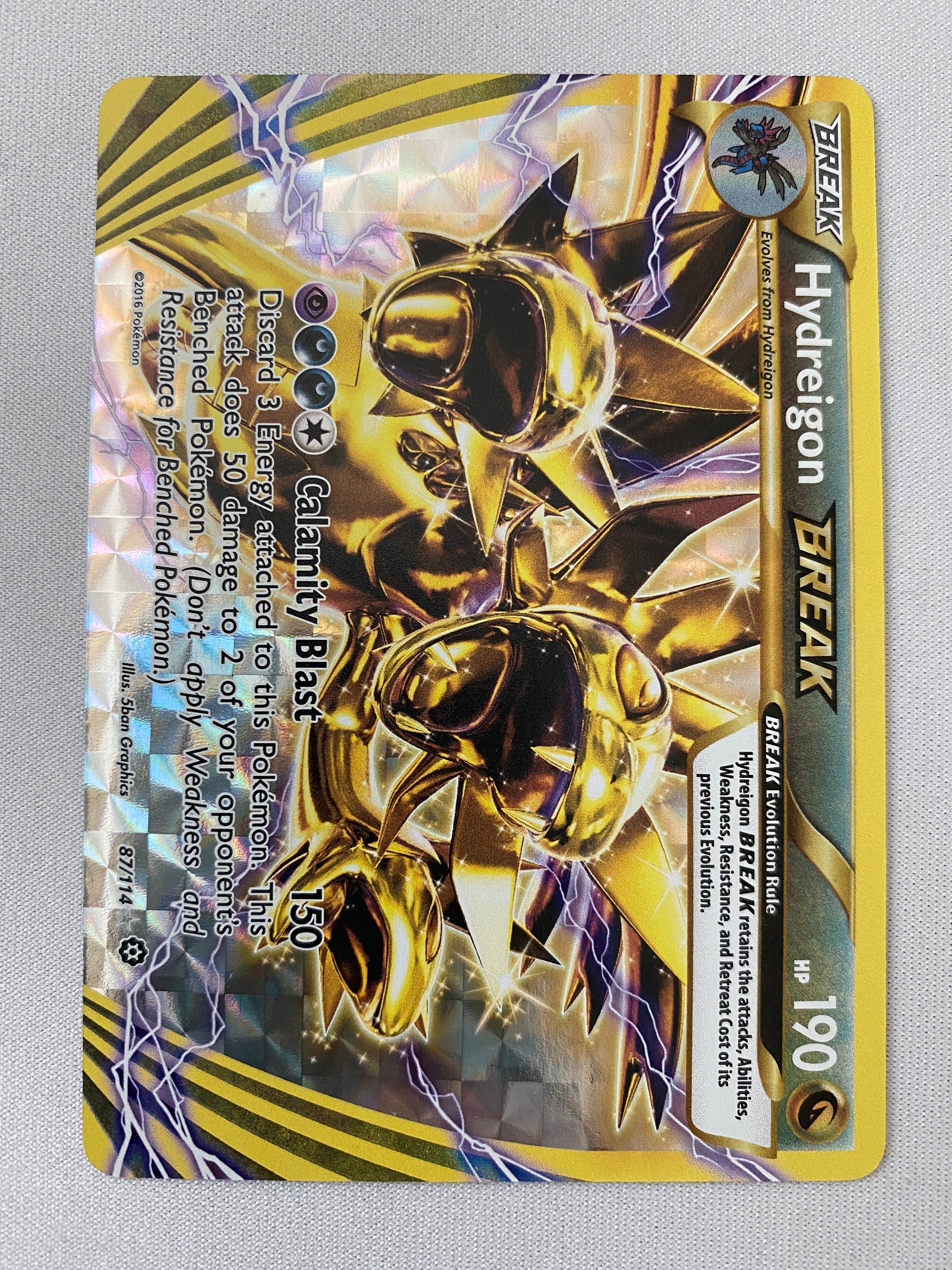 Hydreigon BREAK 87/114 Holo Rare Pokemon Card Near Mint