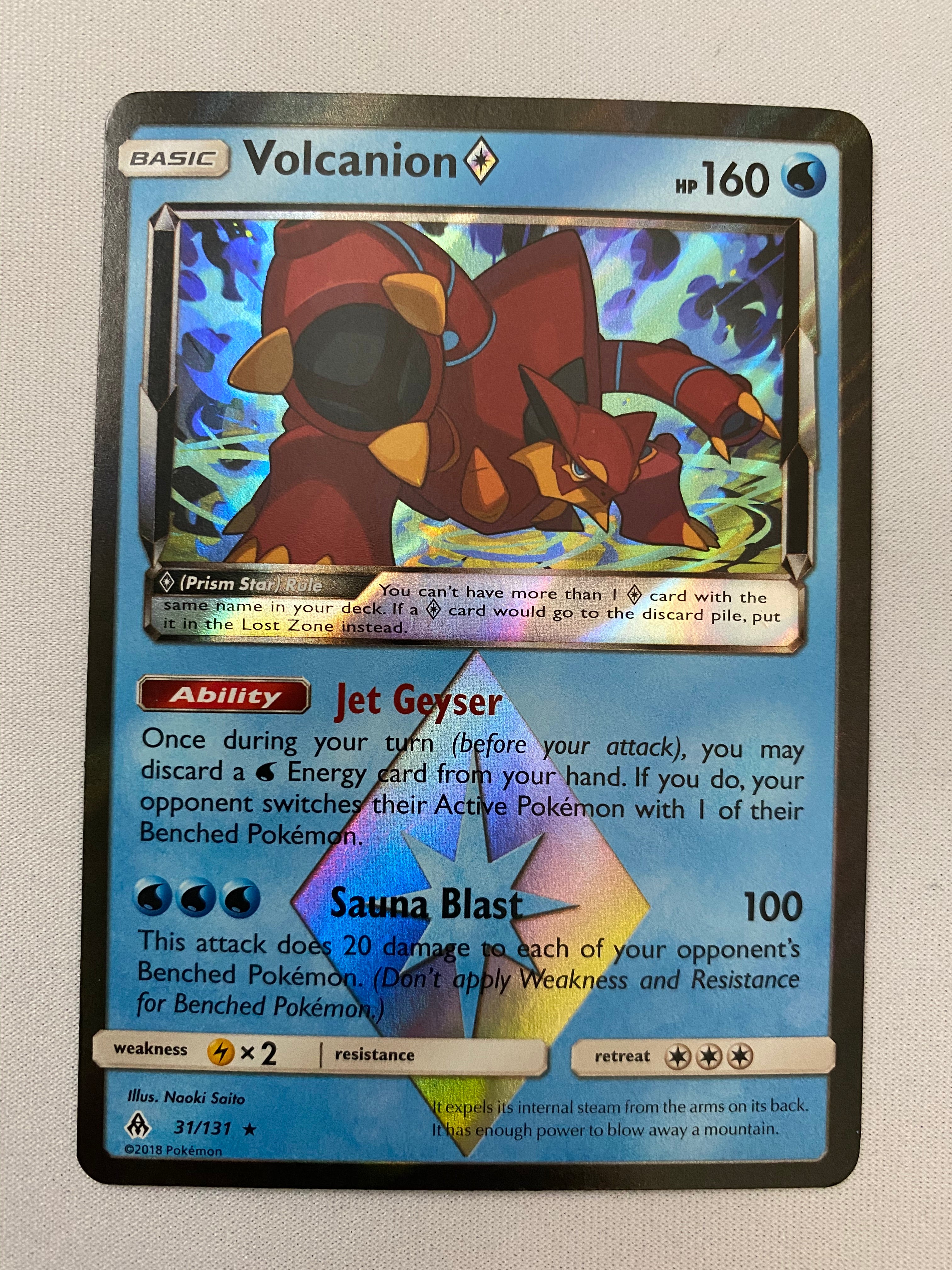 Volcanion Prism Star 31/131 Holo Rare Pokemon Card Near Mint Volcanion Prism Star 31/131 Holo Rare Pokemon Card Near Mint