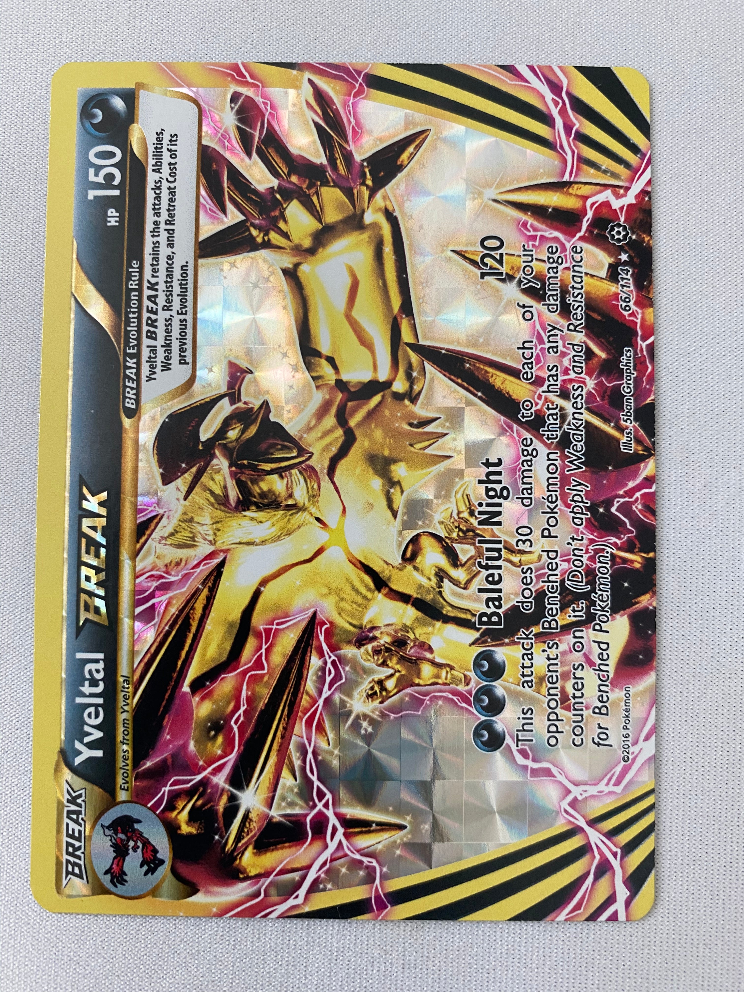 Yveltal BREAK 66/114 Ultra Rare Holo Pokemon Card Near Mint