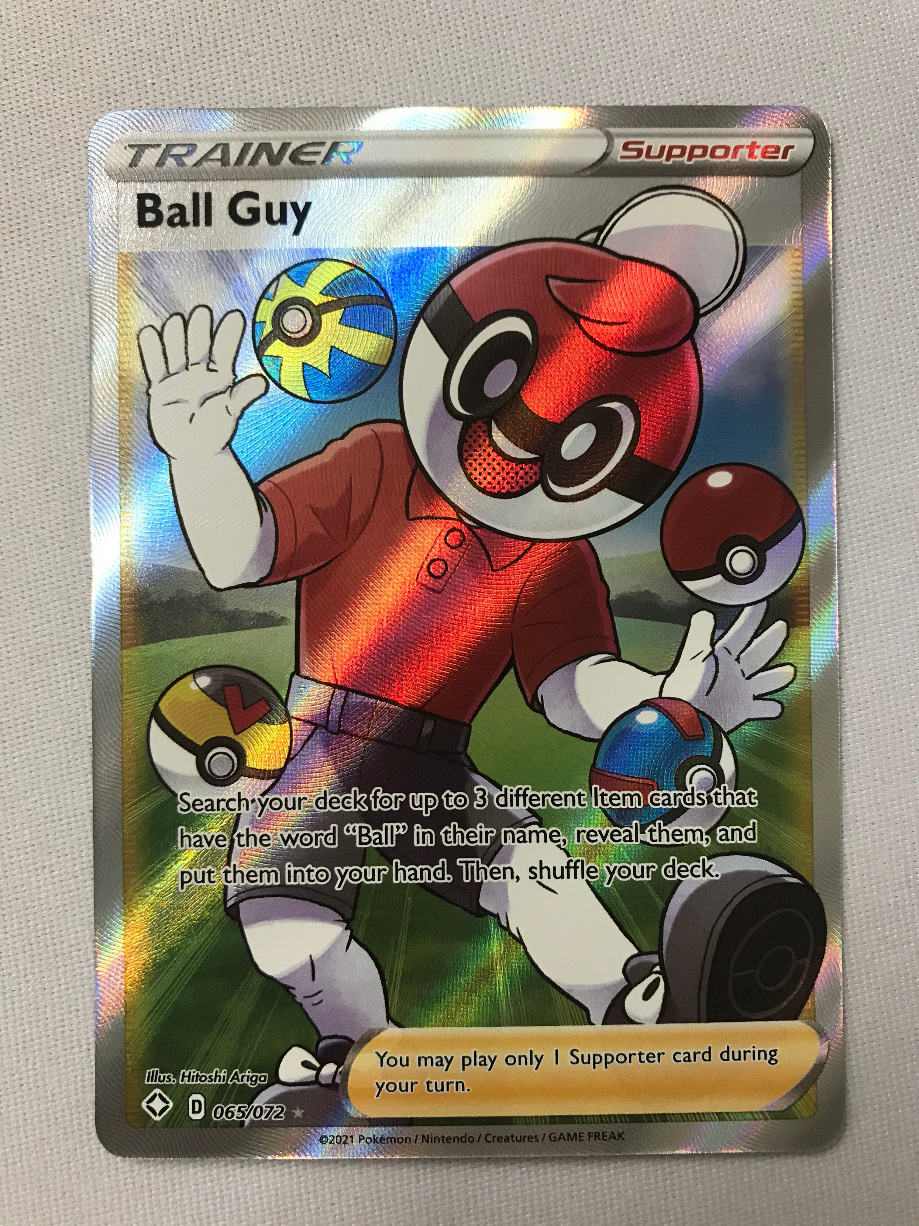 ball guy pokemon card 2021 Pokemon Shining Fates Ball Guy #057 CGC AUTH