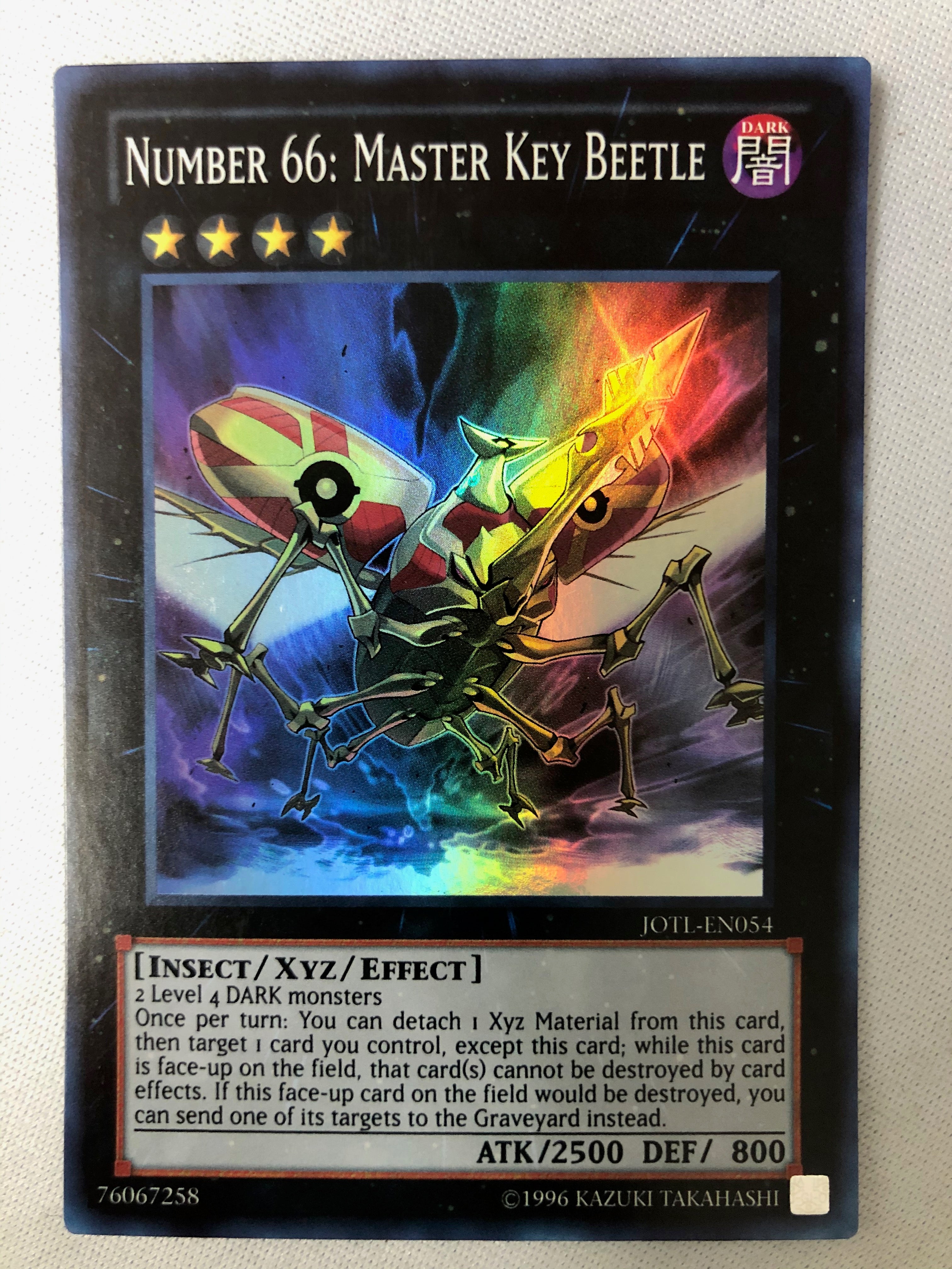 Yugioh Number 66: Master Key Beetle JOTL-EN054 Super Rare Unlimited Ed