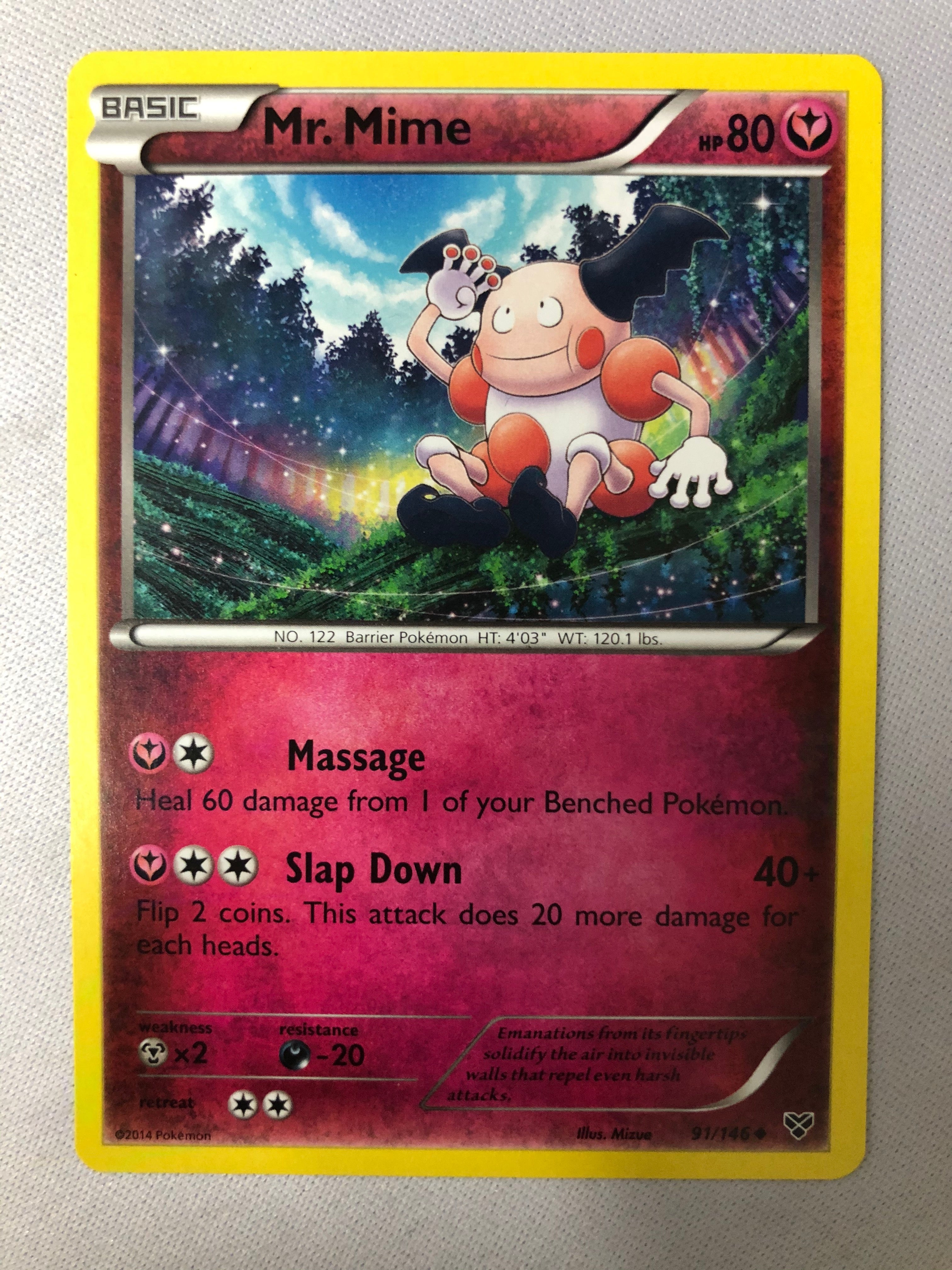 mr mime pokemon card value Pokemon Card Mr. Mime Lv.28 No.122 Holo Rare Old Back 1997 EX-VG Japan main image 1