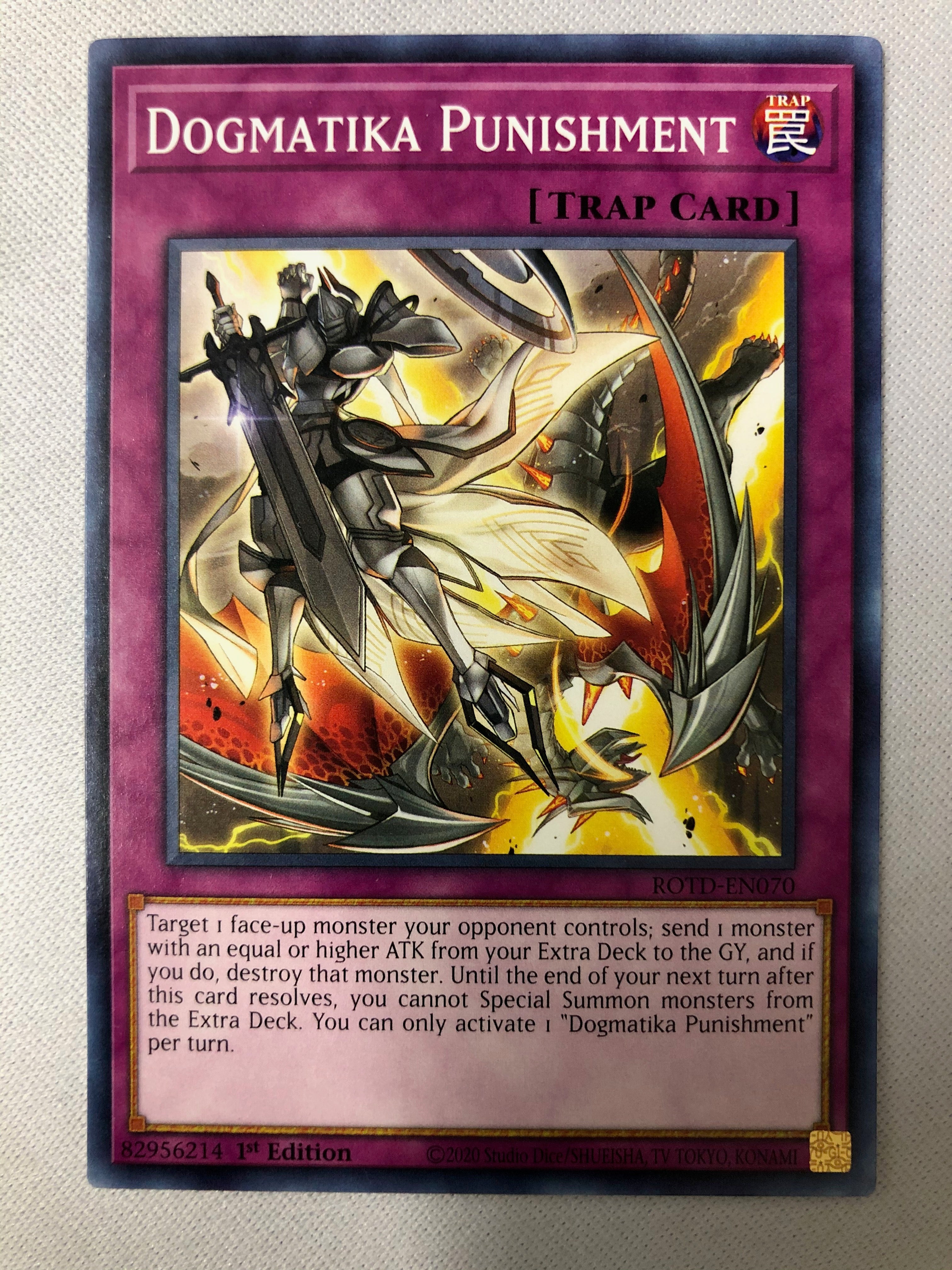 Yugioh Dogmatika Punishment ROTD-EN070 Common 1st Edition NM