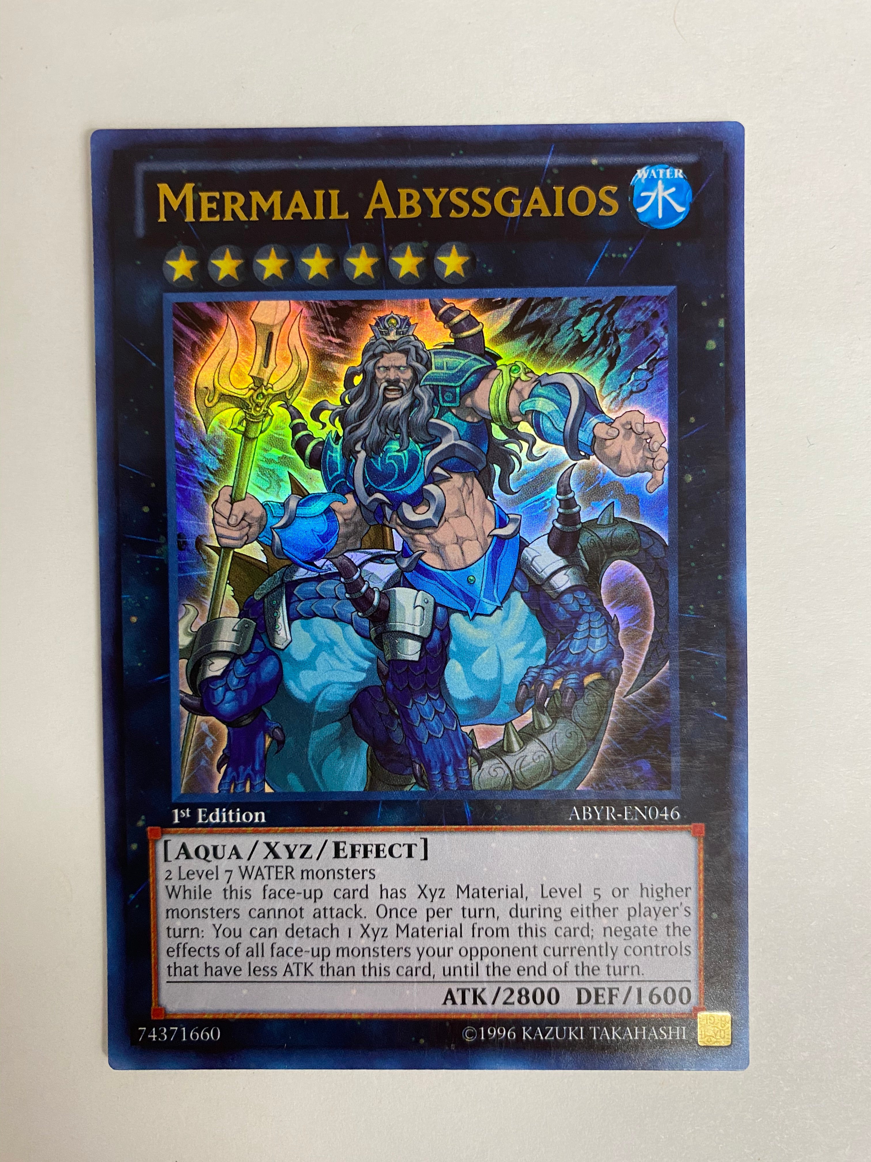 yugioh mermail cards Yugioh Mermail Abyssgaios ABYR-EN046 Ultra Rare 1st Edition NM