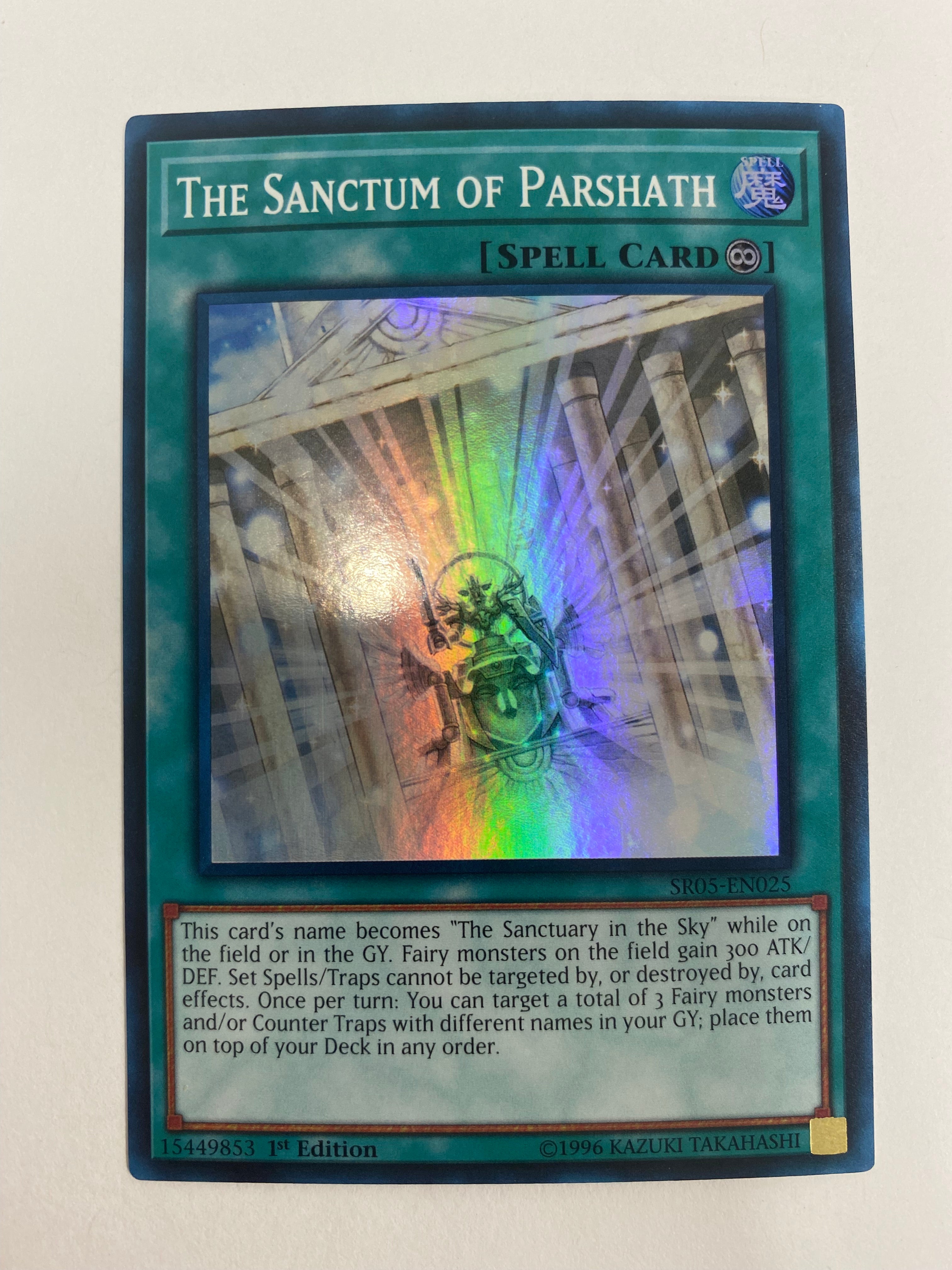 yugioh parshath cards Yugioh The Sanctum of Parshath SR05-EN025 Super Rare 1st Edition Near