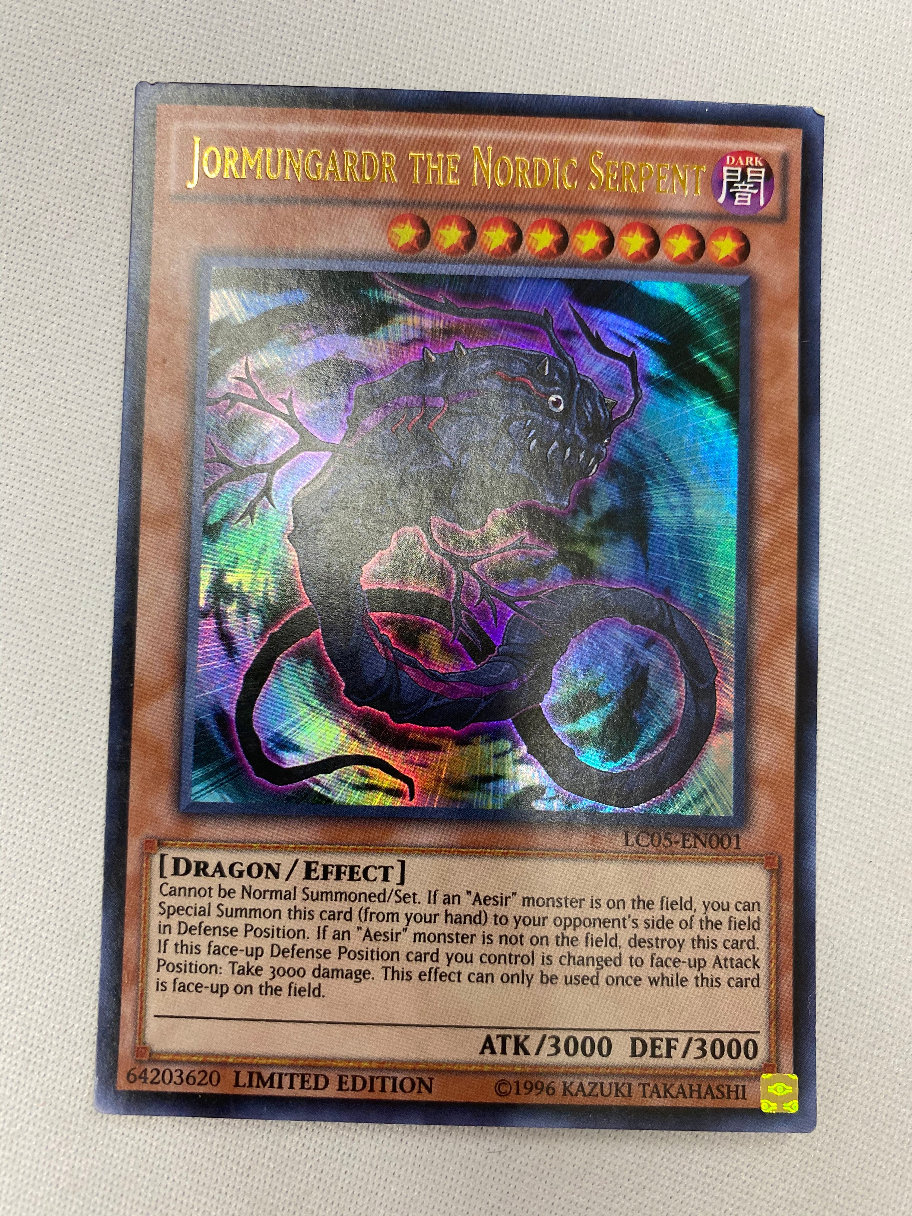 Yugioh Jormungardr The Nordic Serpent LC05-EN001 Ultra Rare Limited Ed