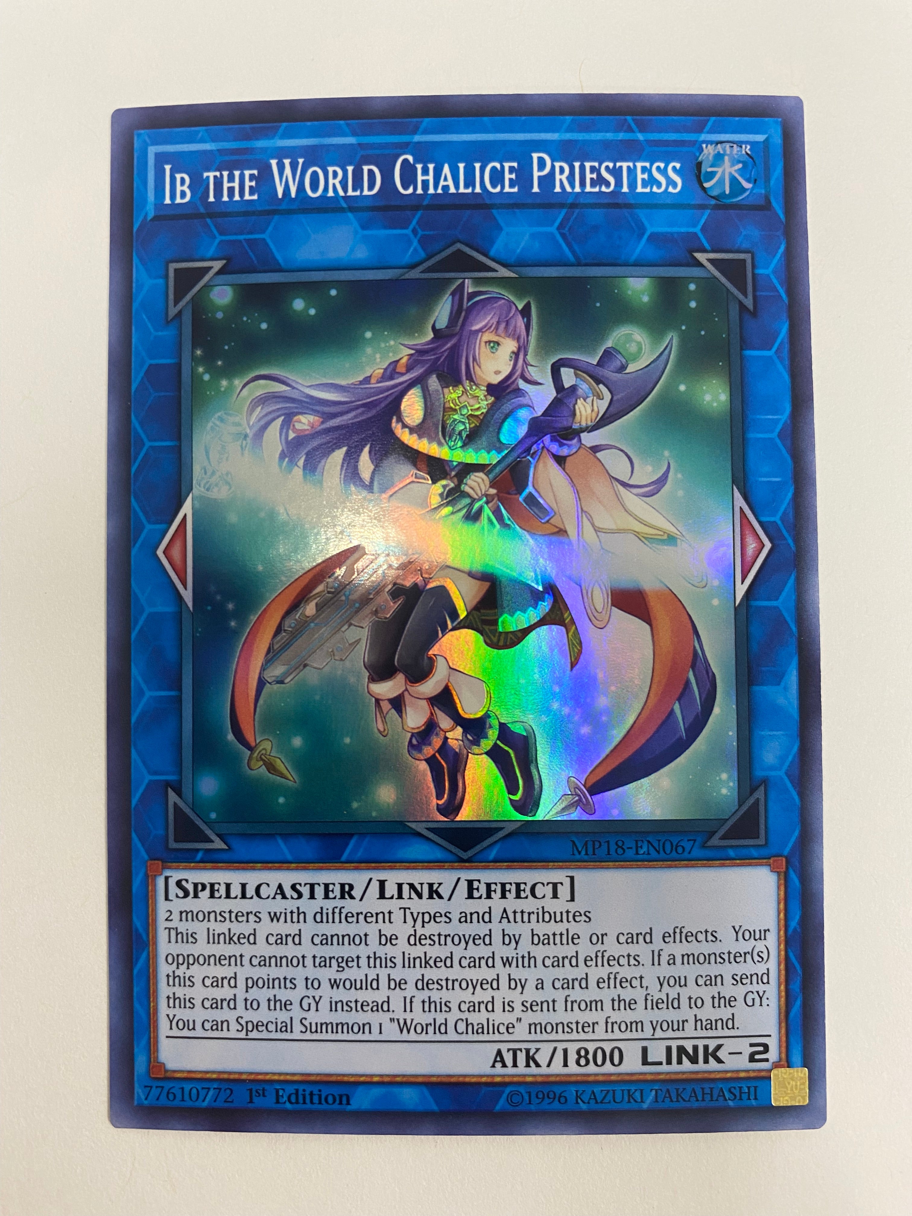 Yugioh Ib the World Chalice Priestess MP18-EN067 Super Rare 1st Editio Yugioh Ib the World Chalice Priestess MP18-EN067 Super Rare 1st Editio