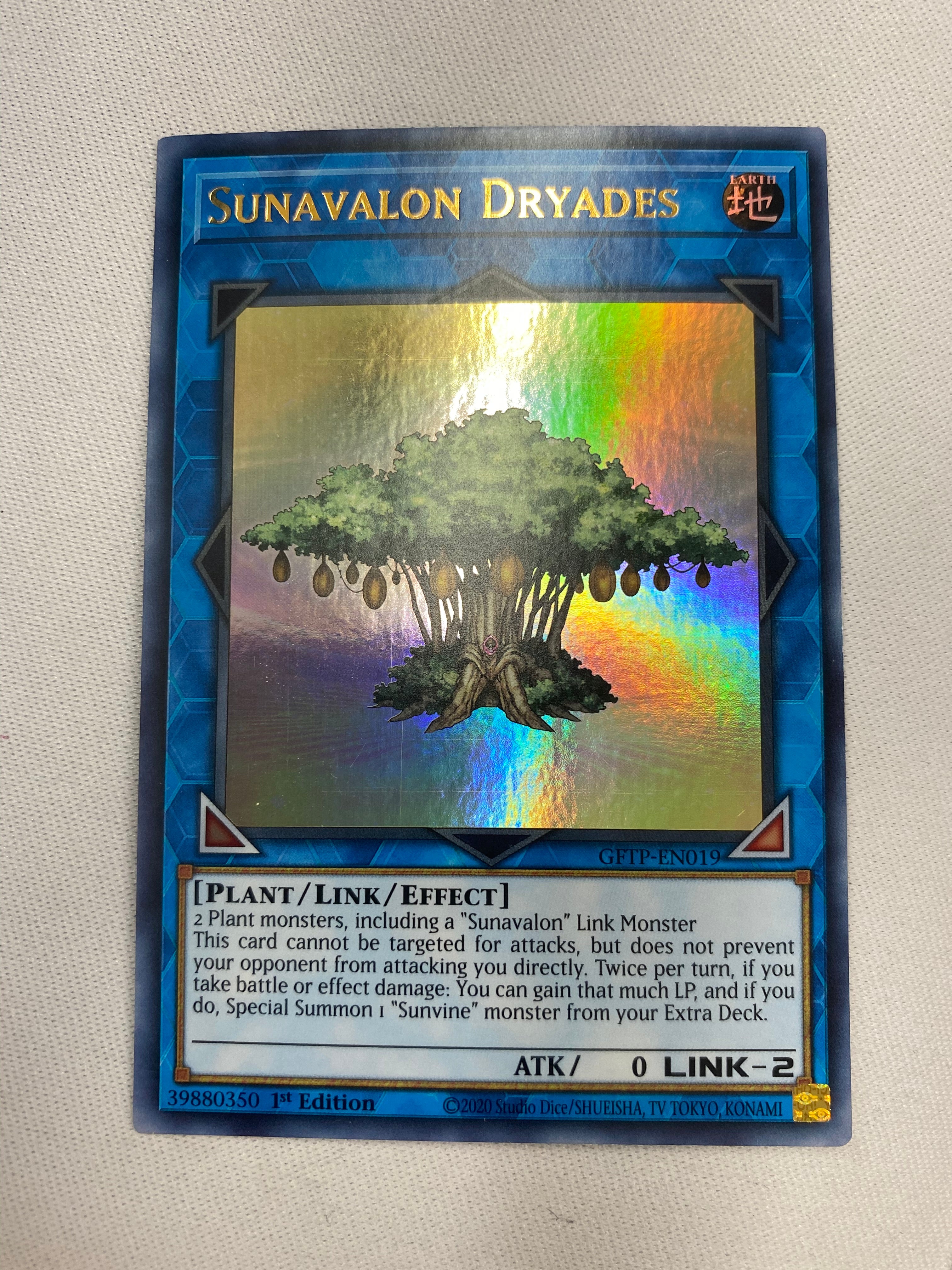 Yugioh Sunavalon Dryades GFTP-EN019 Ultra Rare 1st Edition NM Yugioh Sunavalon Dryades GFTP-EN019 Ultra Rare 1st Edition NM