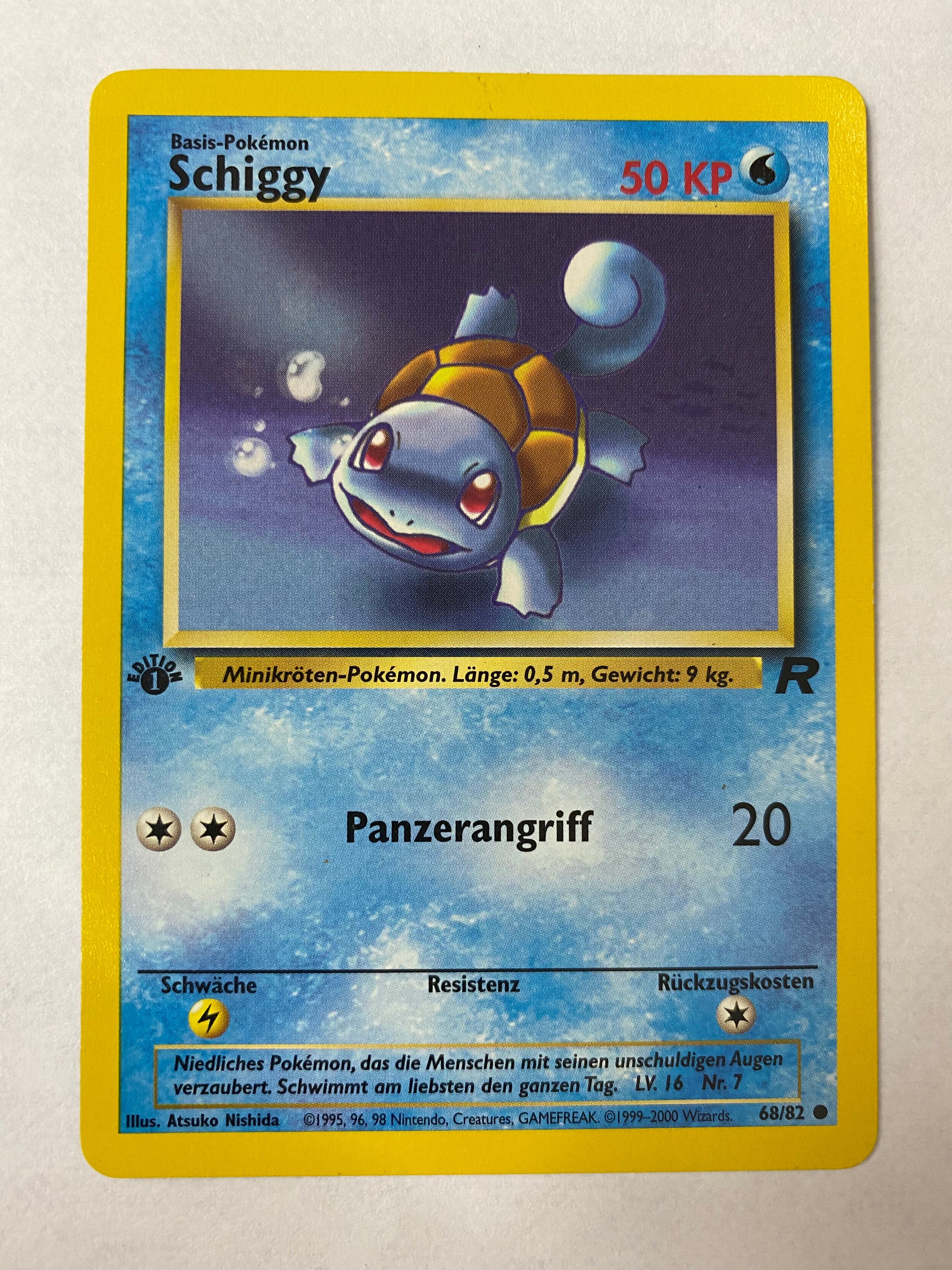 schiggy pokemon card Schiggy 68/82 Team Rocket Pokemon Card NM