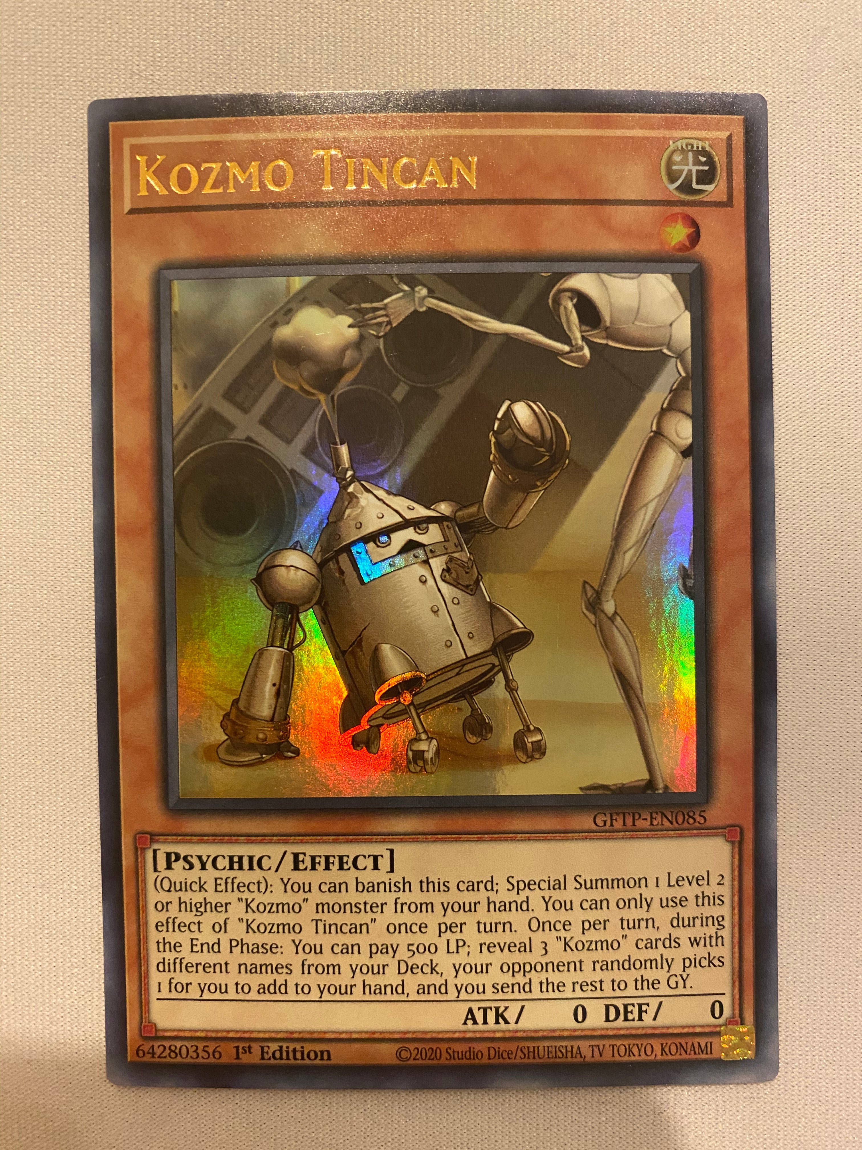 Yugioh Kozmo Tincan GFTP-EN085 Ultra Rare 1st Edition NM Yugioh Kozmo Tincan GFTP-EN085 Ultra Rare 1st Edition NM