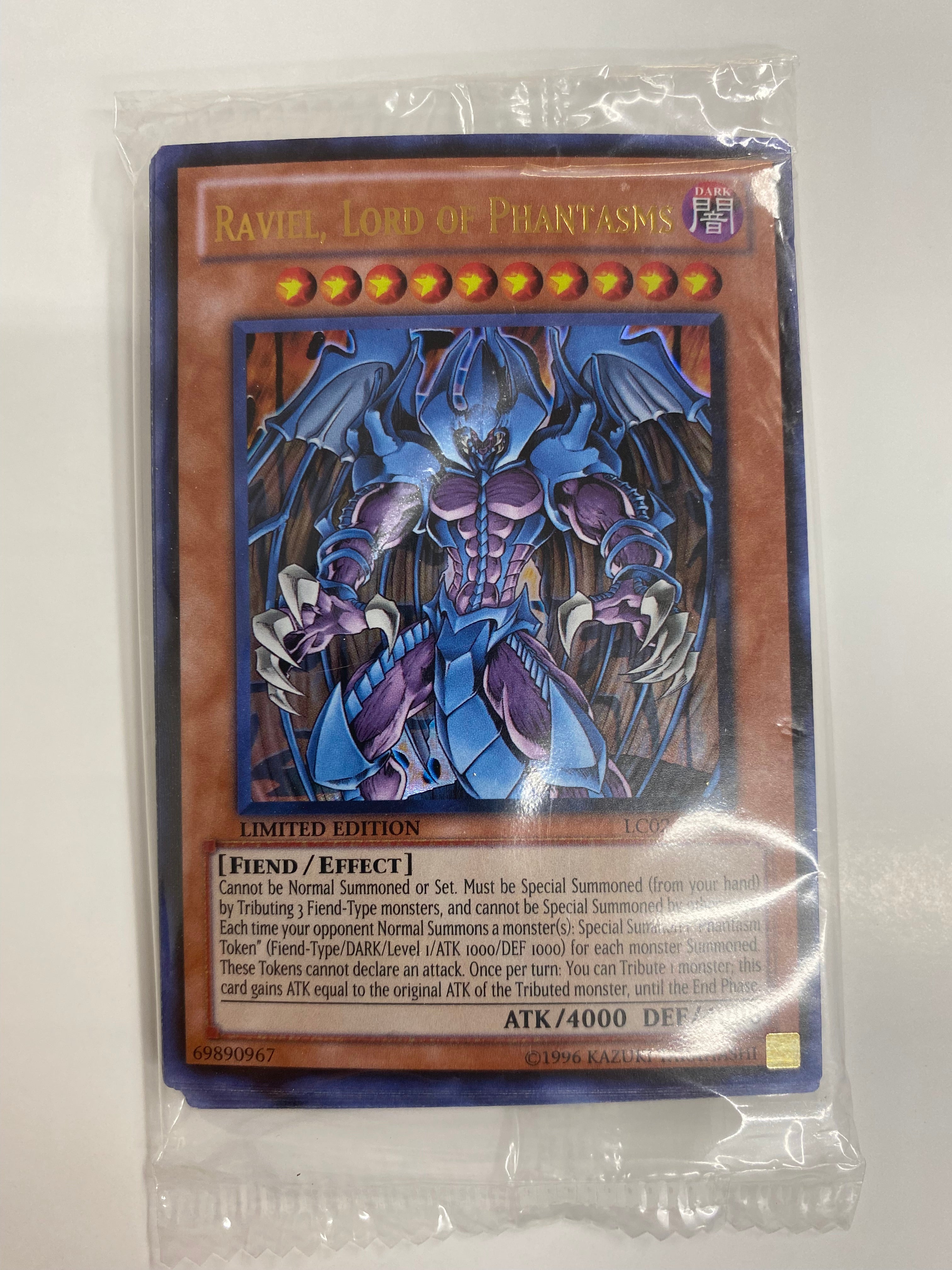 Yugioh Raviel Lord of Phantasms LC02-EN003 Sealed Promo Pack Naer Mint Yugioh Raviel Lord of Phantasms LC02-EN003 Sealed Promo Pack Naer Mint