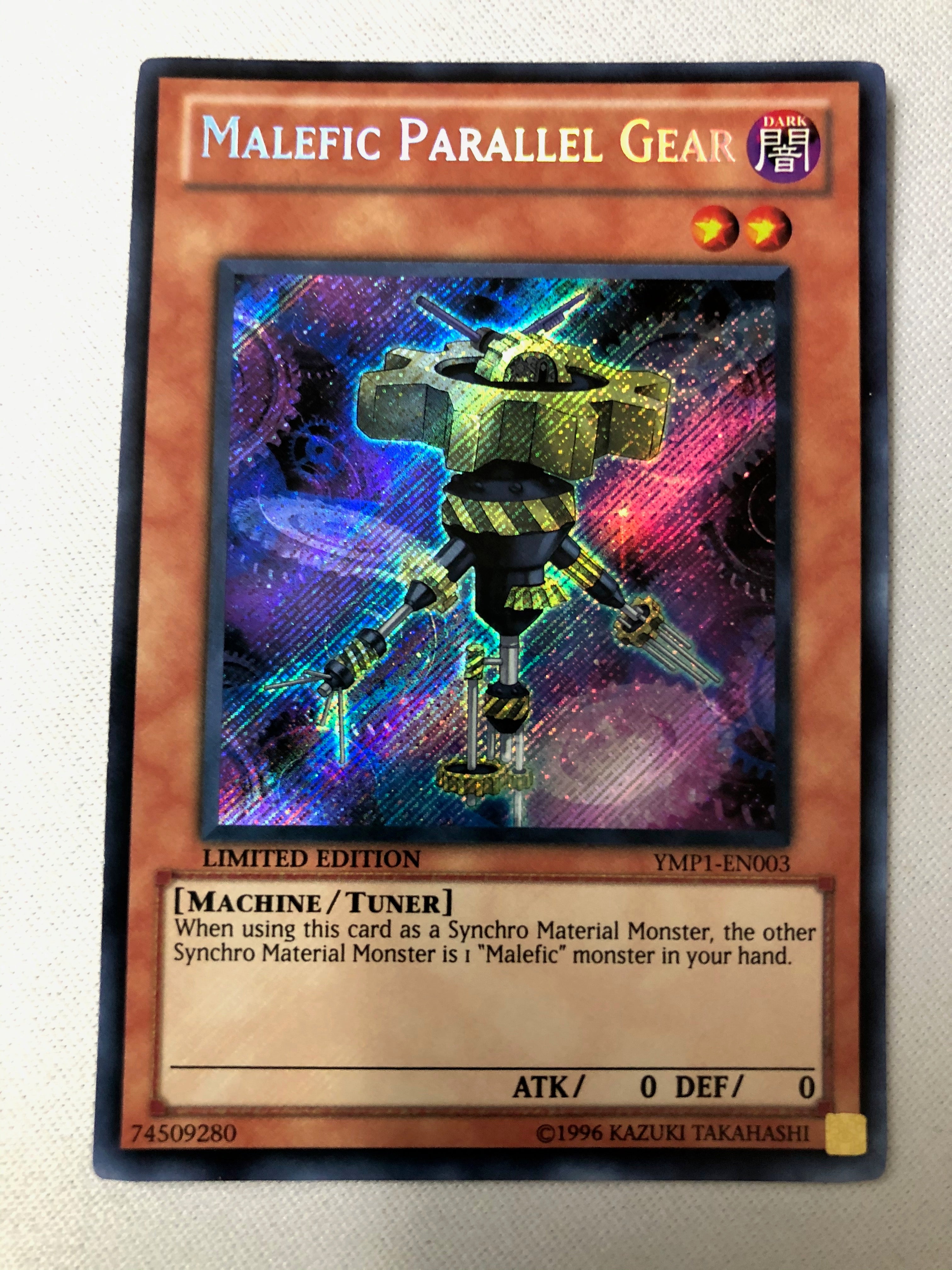 Yugioh Malefic Parallel Gear MVP1-EN003 Secret Rare 1st Edition NM Yugioh Malefic Parallel Gear MVP1-EN003 Secret Rare 1st Edition NM